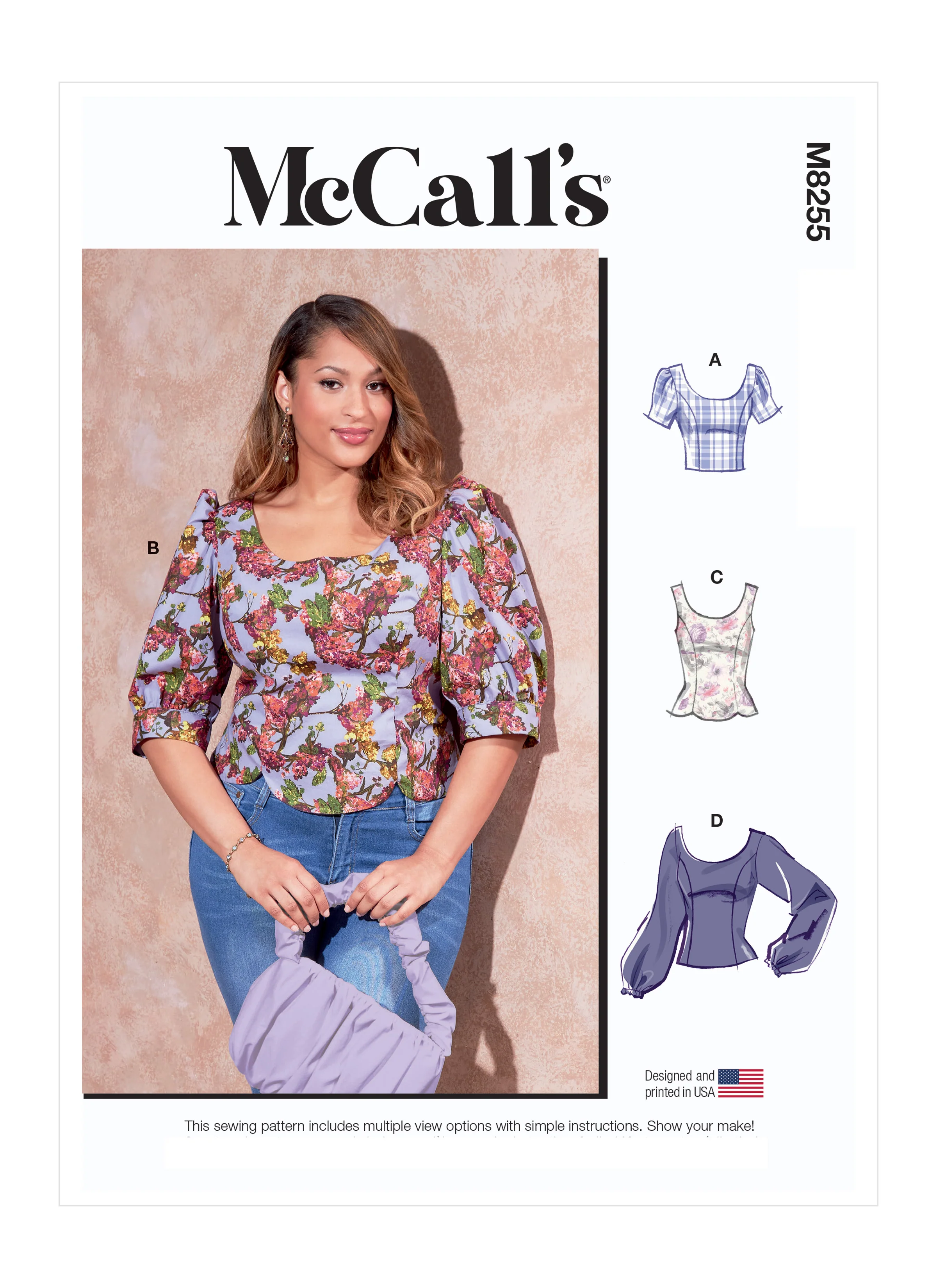M8255 Misses' and Women's Tops (18W-20W-22W-24W)