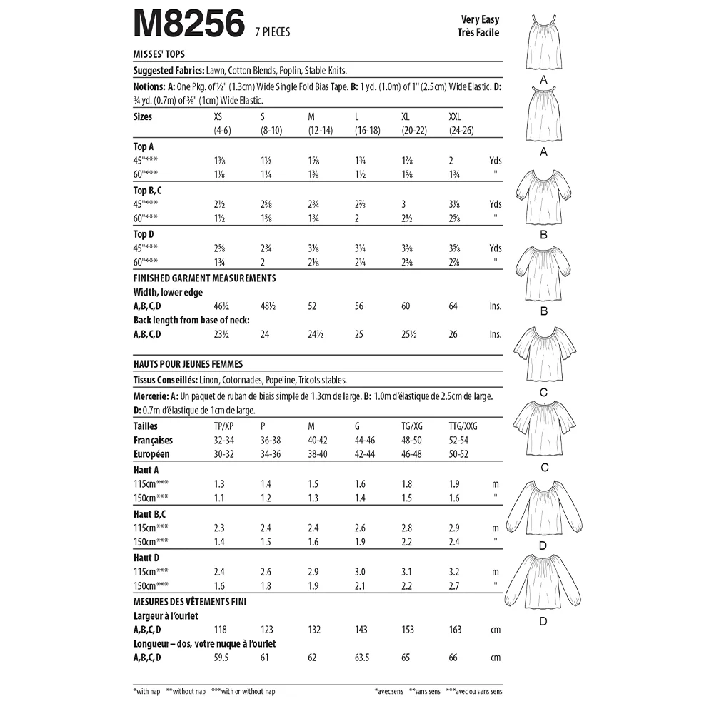 M8256 Misses' Tops (XS-S-M-L-XL-XXL) - Image 2