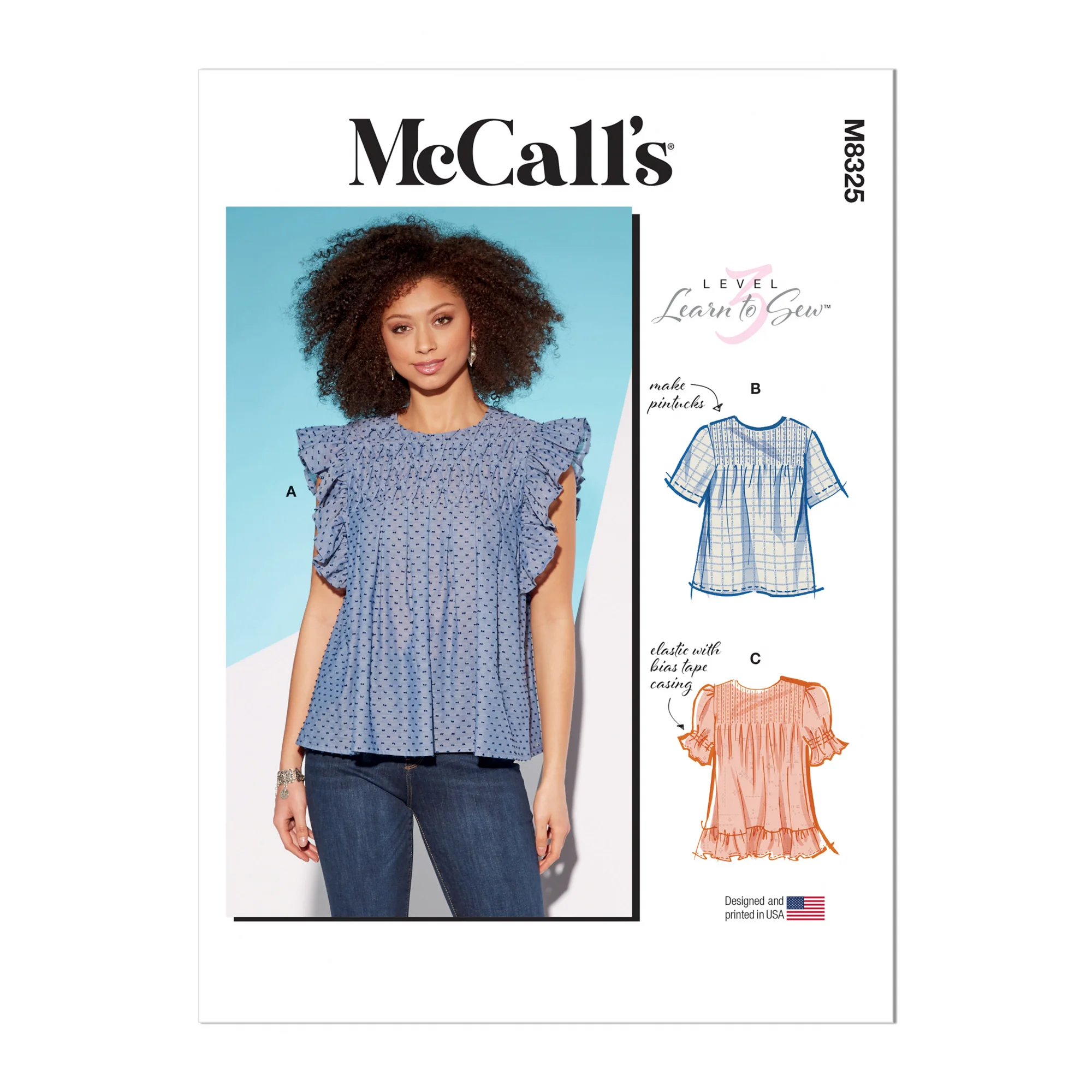 M8325 Misses' Tops (L-XL-XXL)