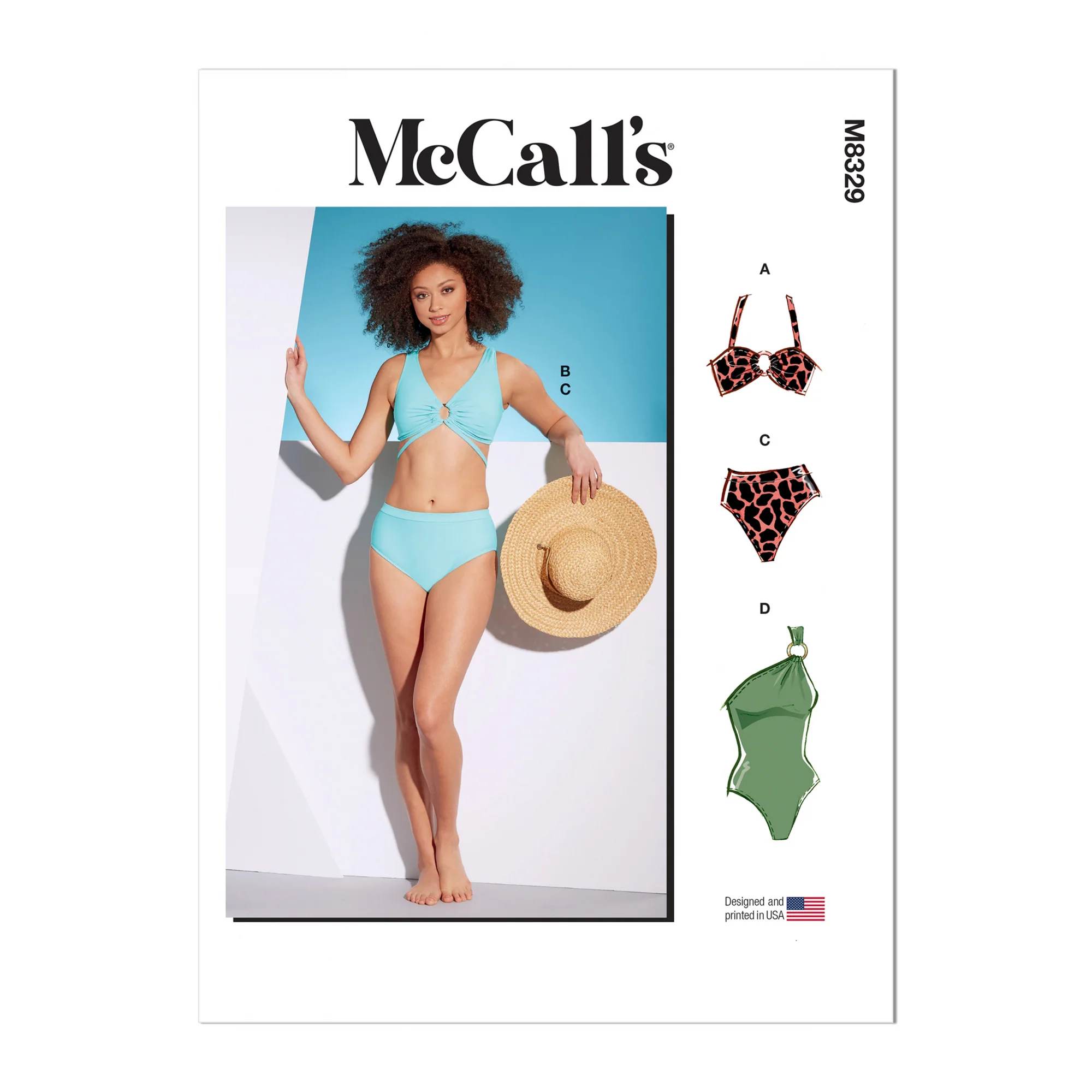 M8329 Misses' Swimsuits