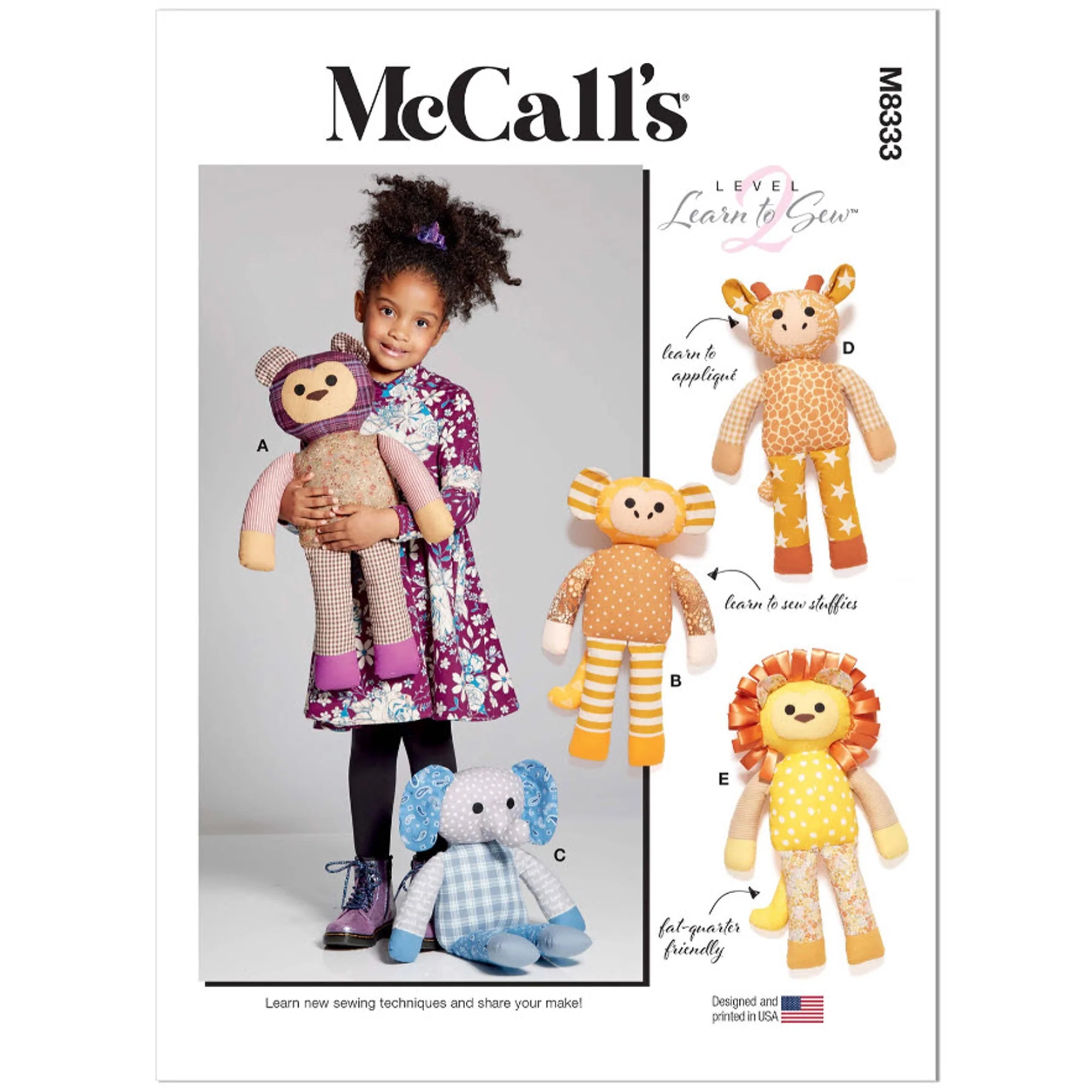 M8333 Plush Animals (One Size Only)