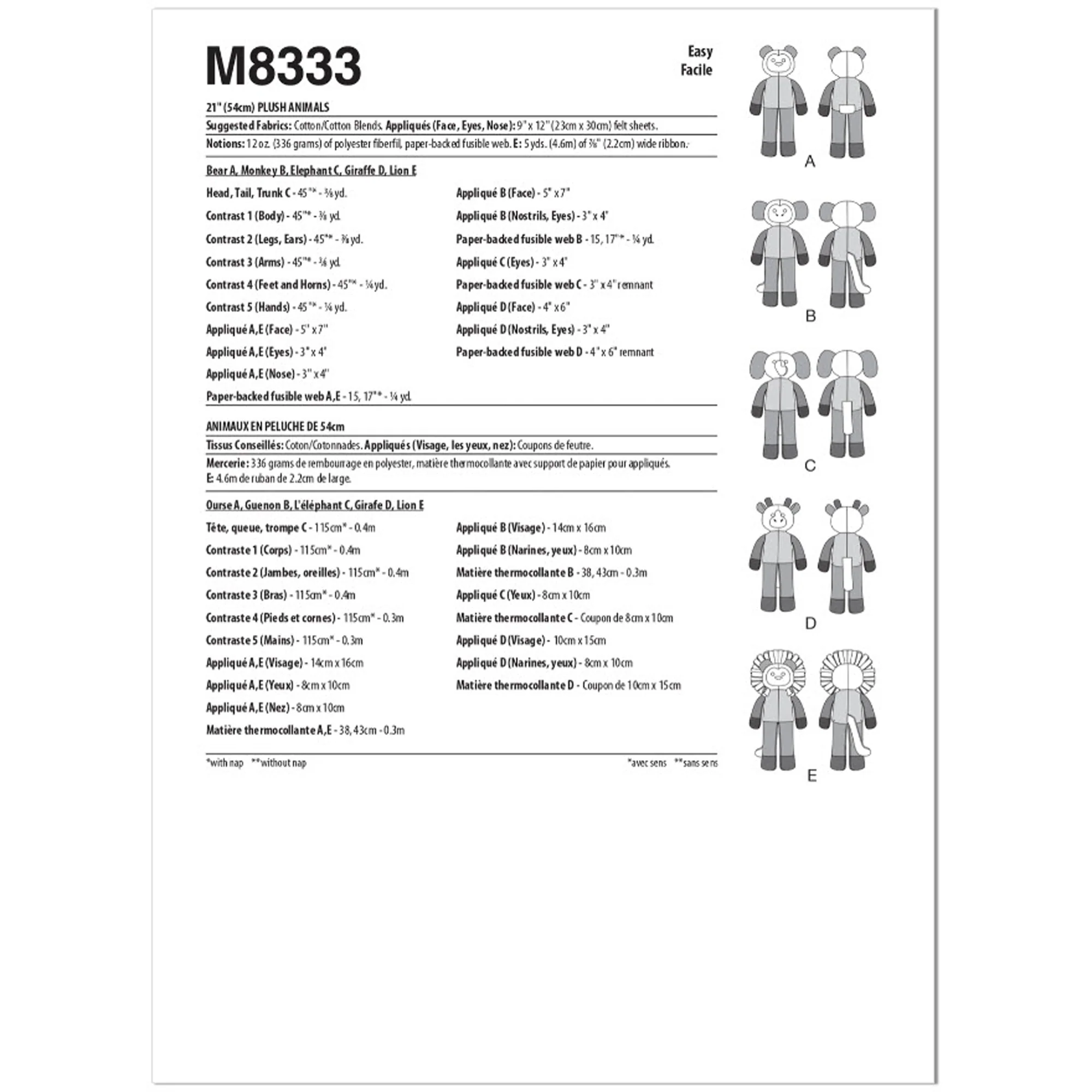 M8333 Plush Animals (One Size Only) - Image 2