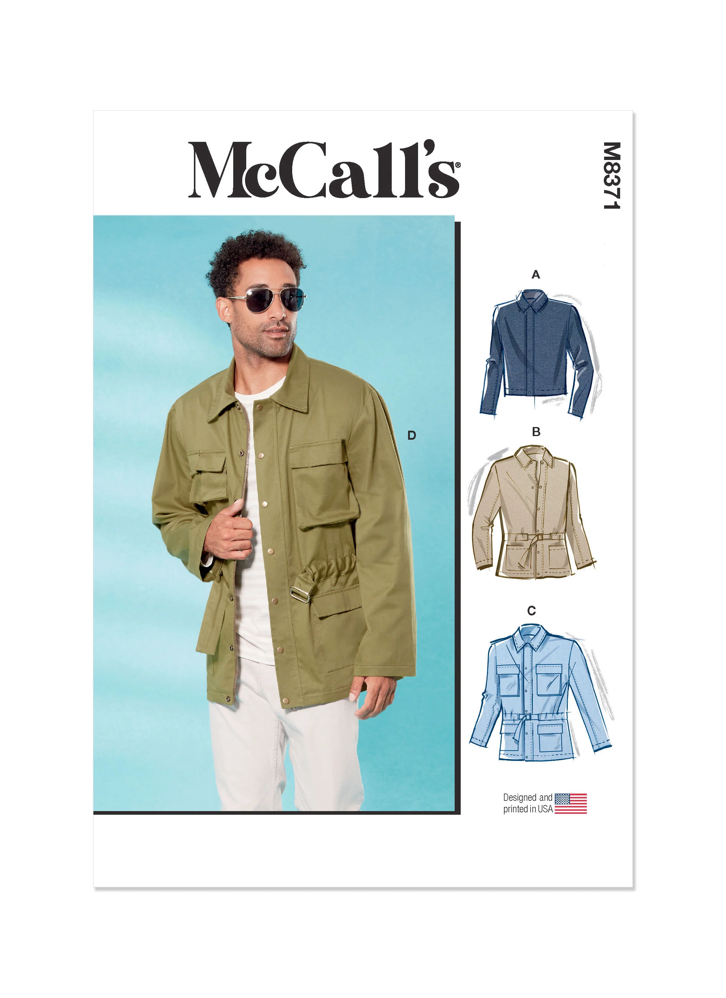 M8371 MEN'S JACKET IN TWO LENGTHS