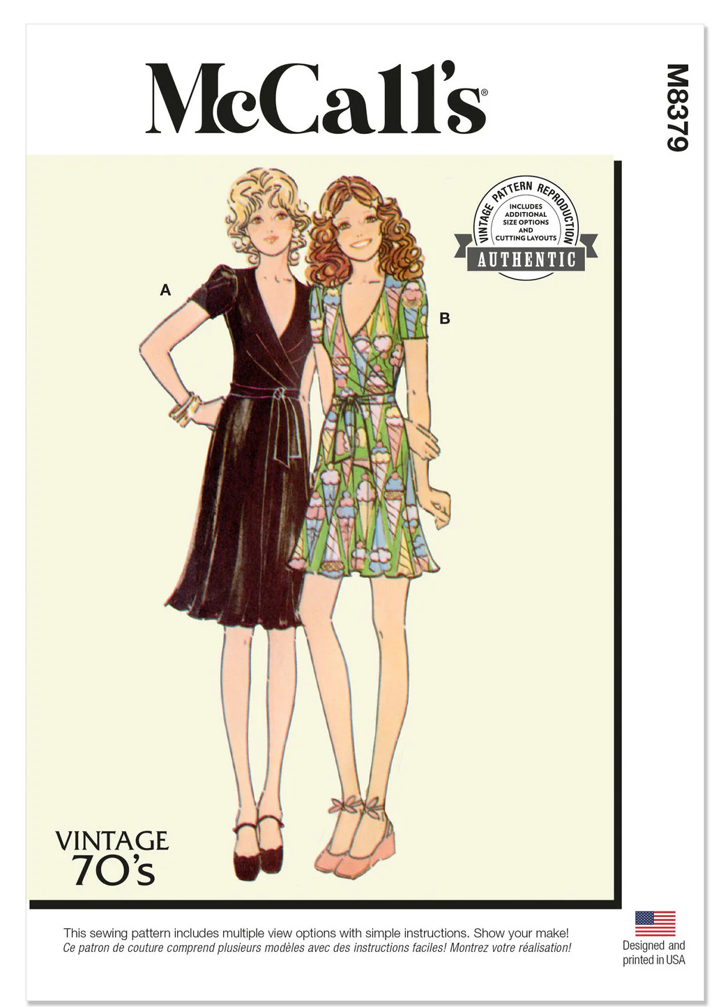 M8379 Misses' Knit Dress (16-18-20-22-24)