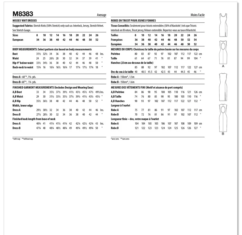 M8383 Misses' Knit Dresses by Brandi Joan - Image 2