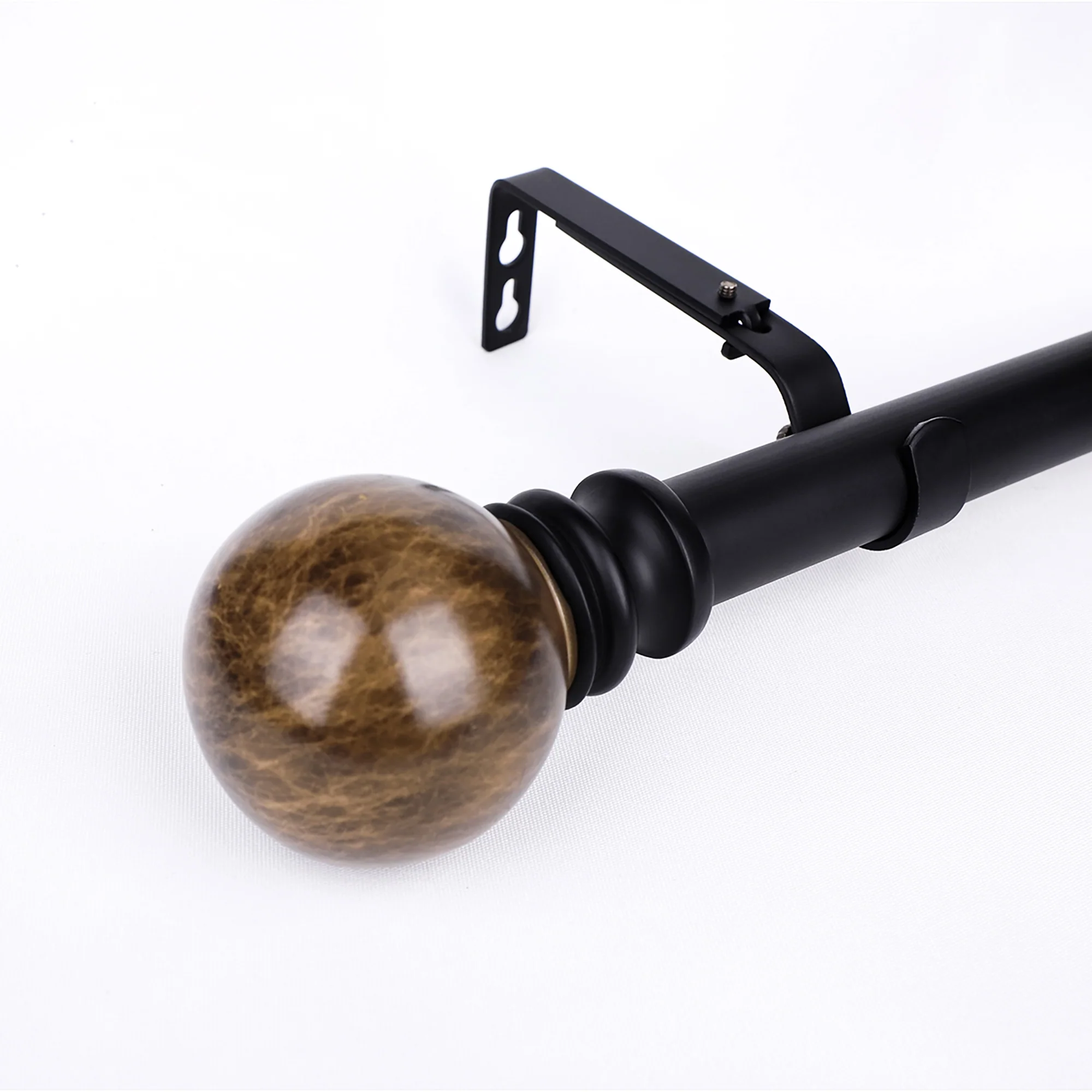 Marble Sphere - Metal rod set - Black & Bronze - Image 3
