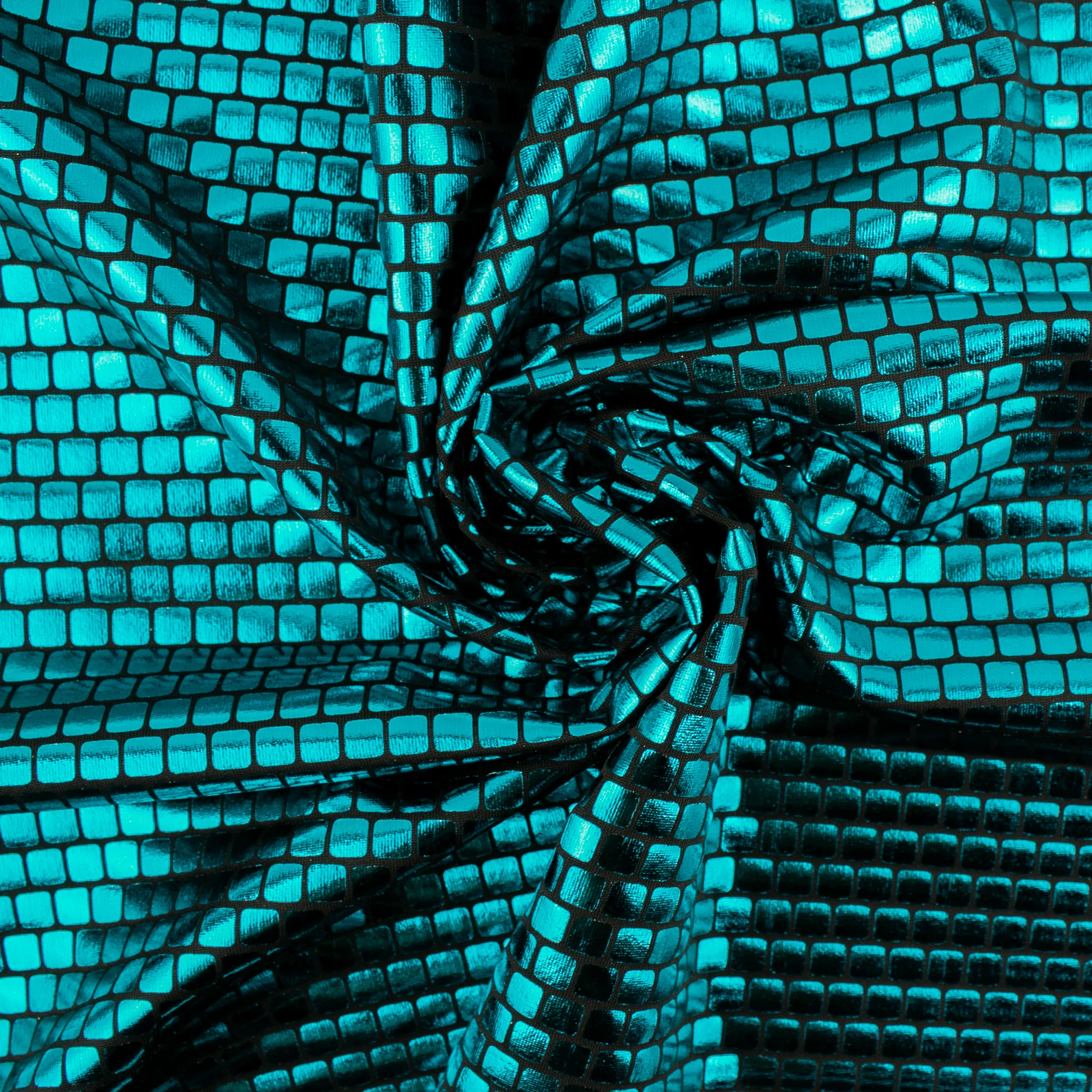 MARDI GRAS - Costuming Fabric - Box - Turquoise - Image 2