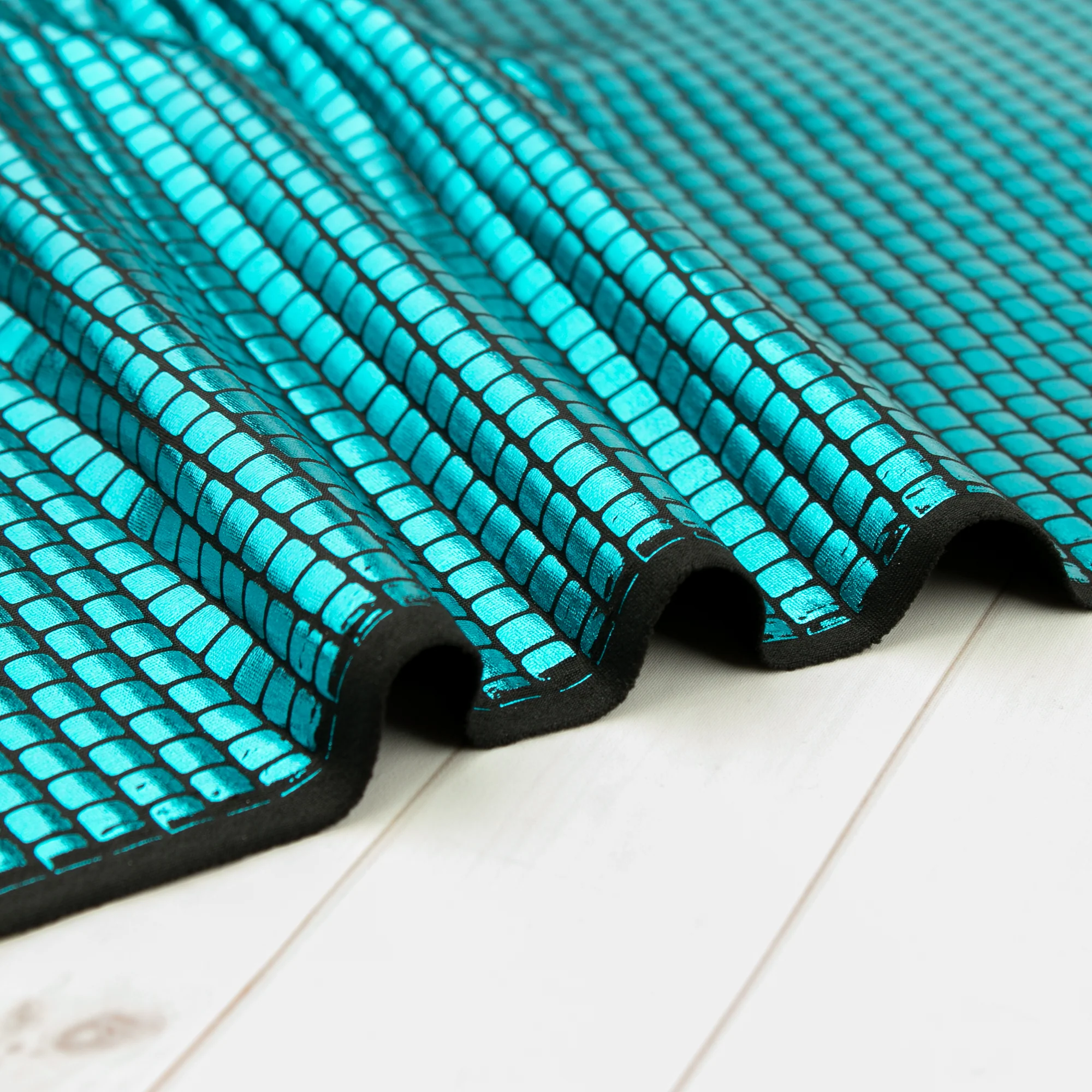 MARDI GRAS - Costuming Fabric - Box - Turquoise - Image 4