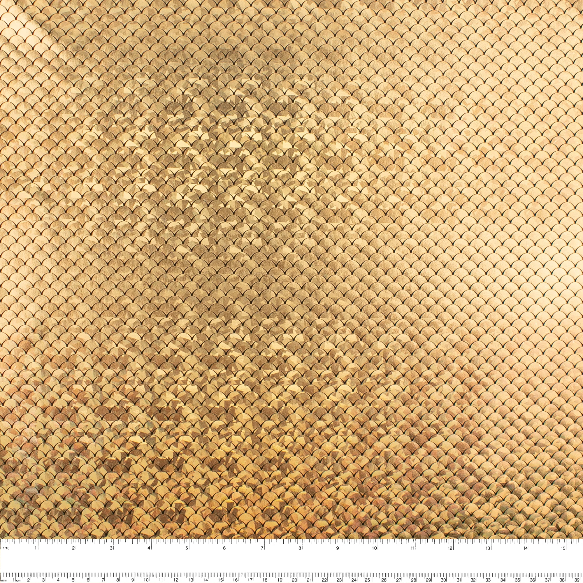 MARDI GRAS - Costuming Fabric - Scale - Gold - Image 3
