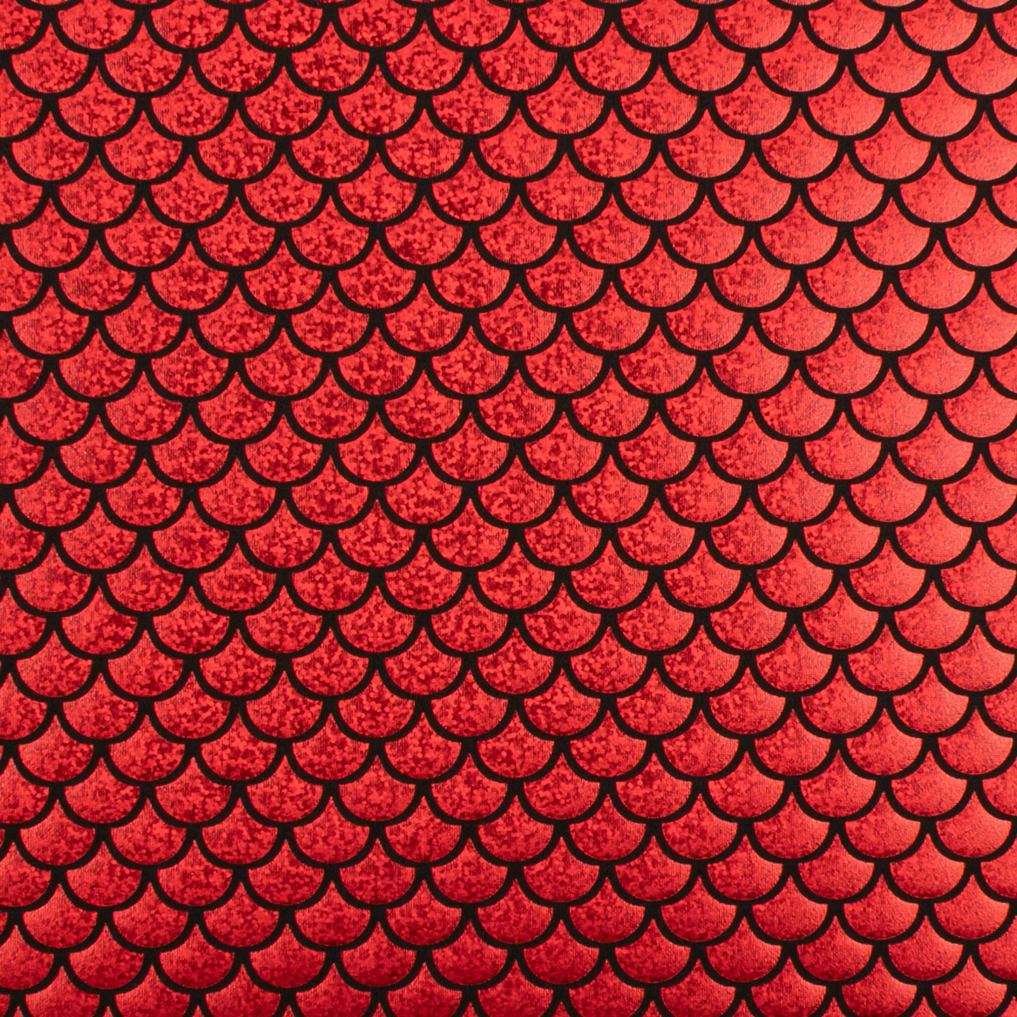 MARDI GRAS - Costuming Fabric - Scale - Red