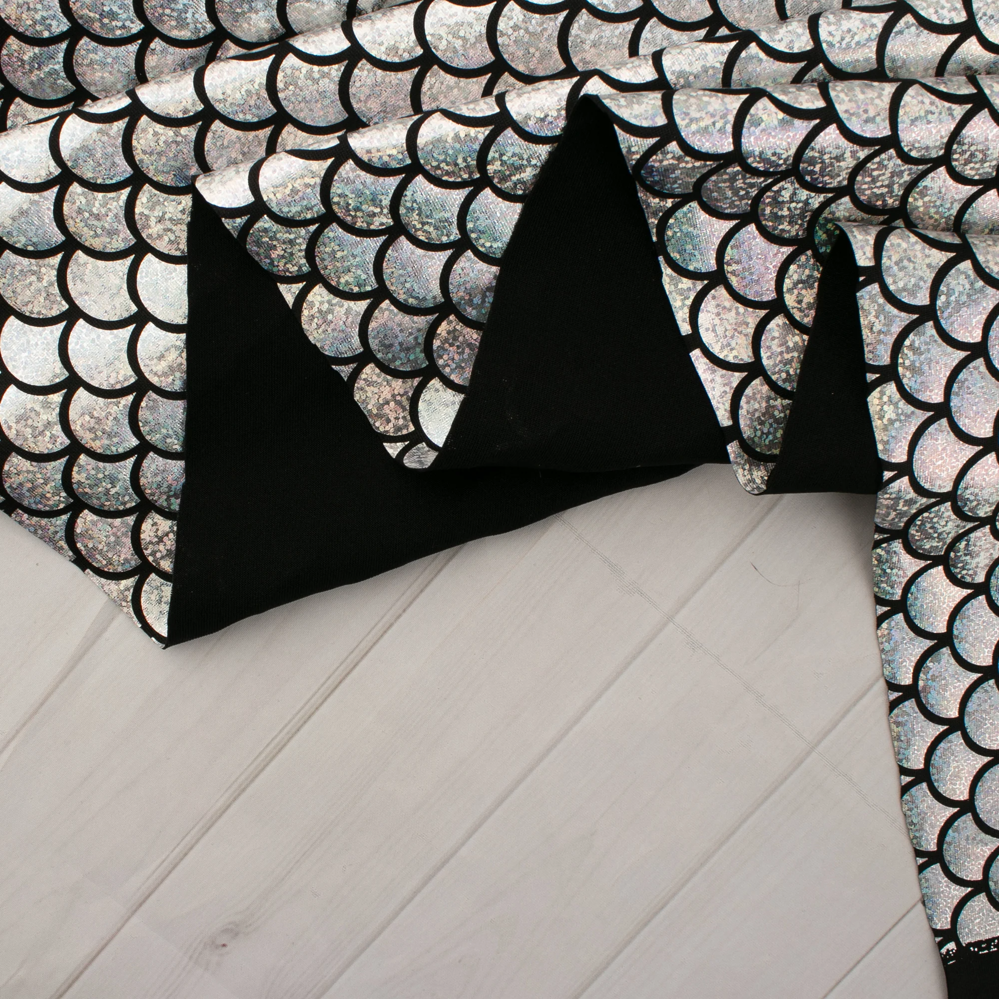MARDI GRAS - Costuming Fabric - Scale - Silver - Image 5