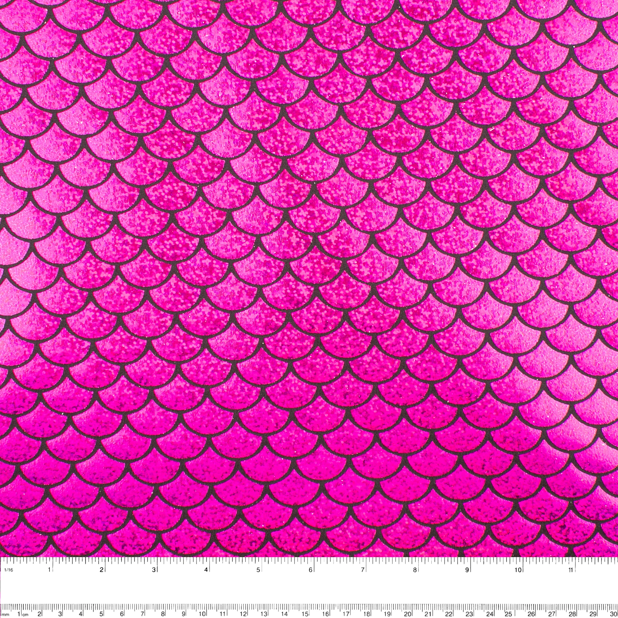 MARDI GRAS - Costuming Fabric - Scales - Pink - Image 3