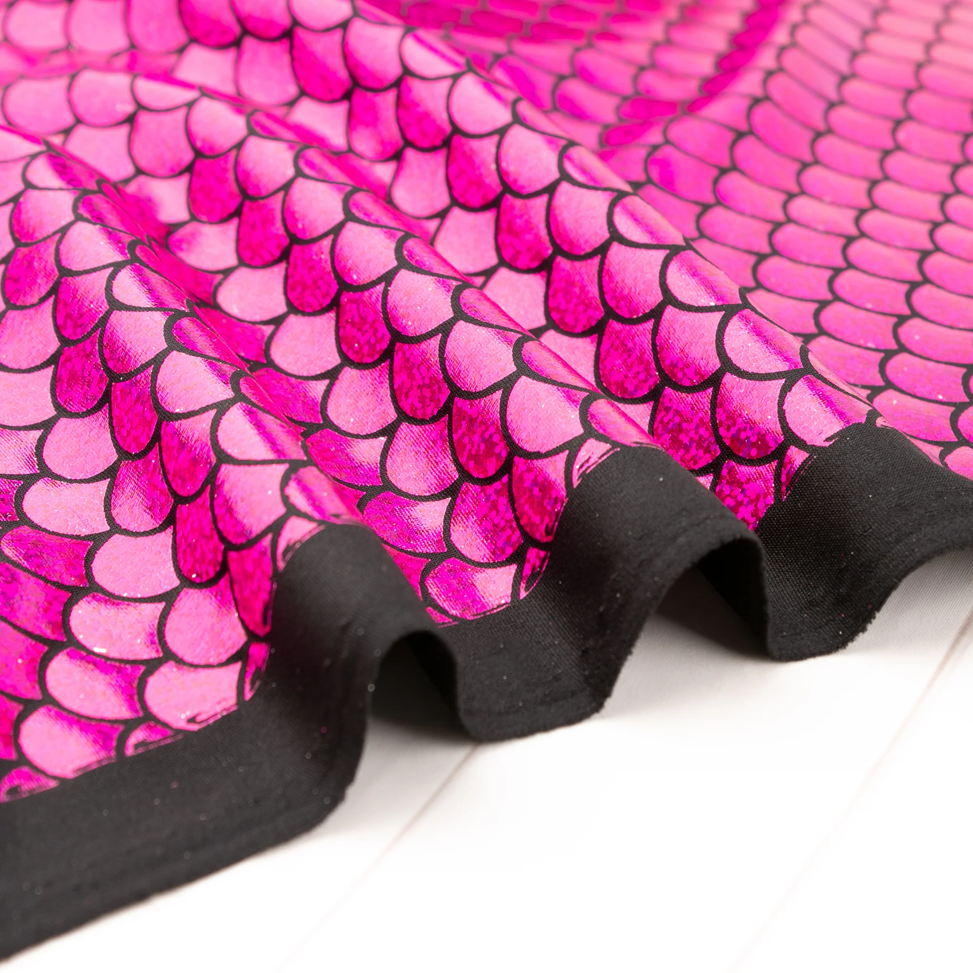 MARDI GRAS - Costuming Fabric - Scales - Pink - Image 4
