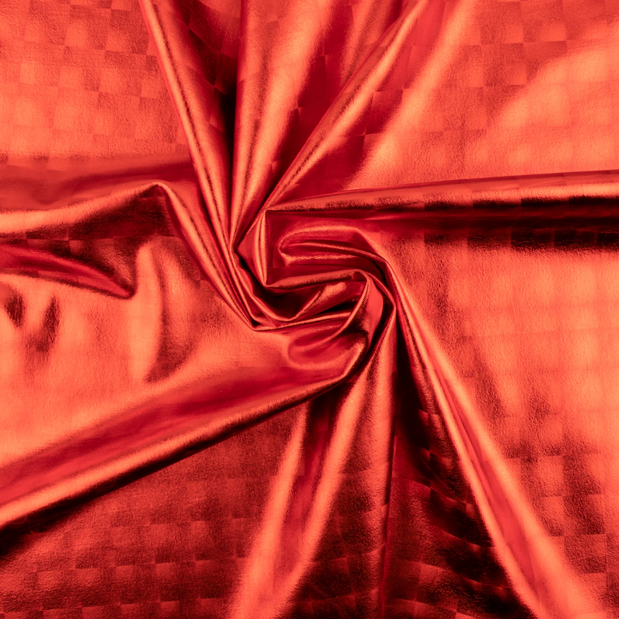 MARDI GRAS - Costuming Fabric - Squares - Red - Image 2