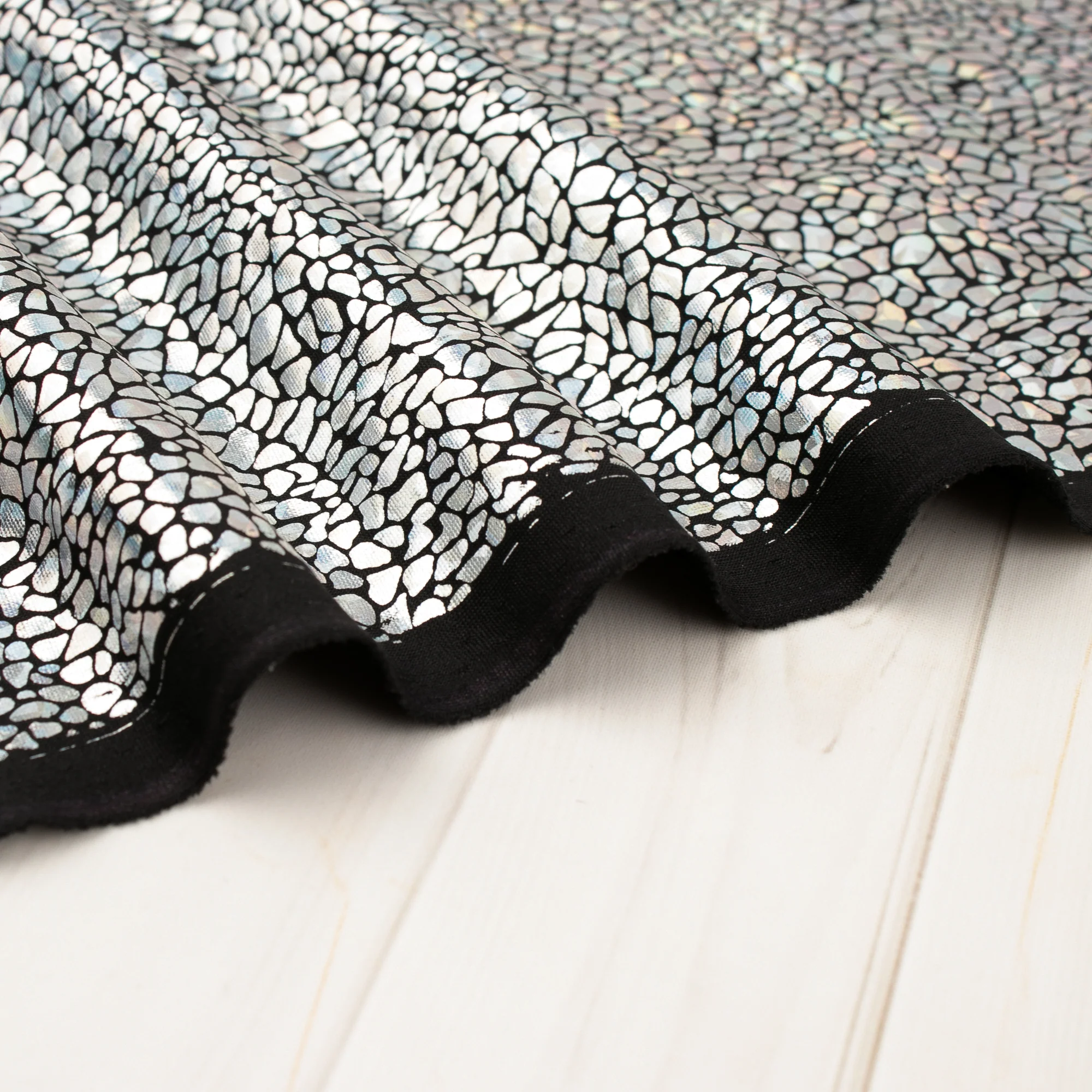 MARDI GRAS - Costuming Fabric - Stone - Silver - Image 4
