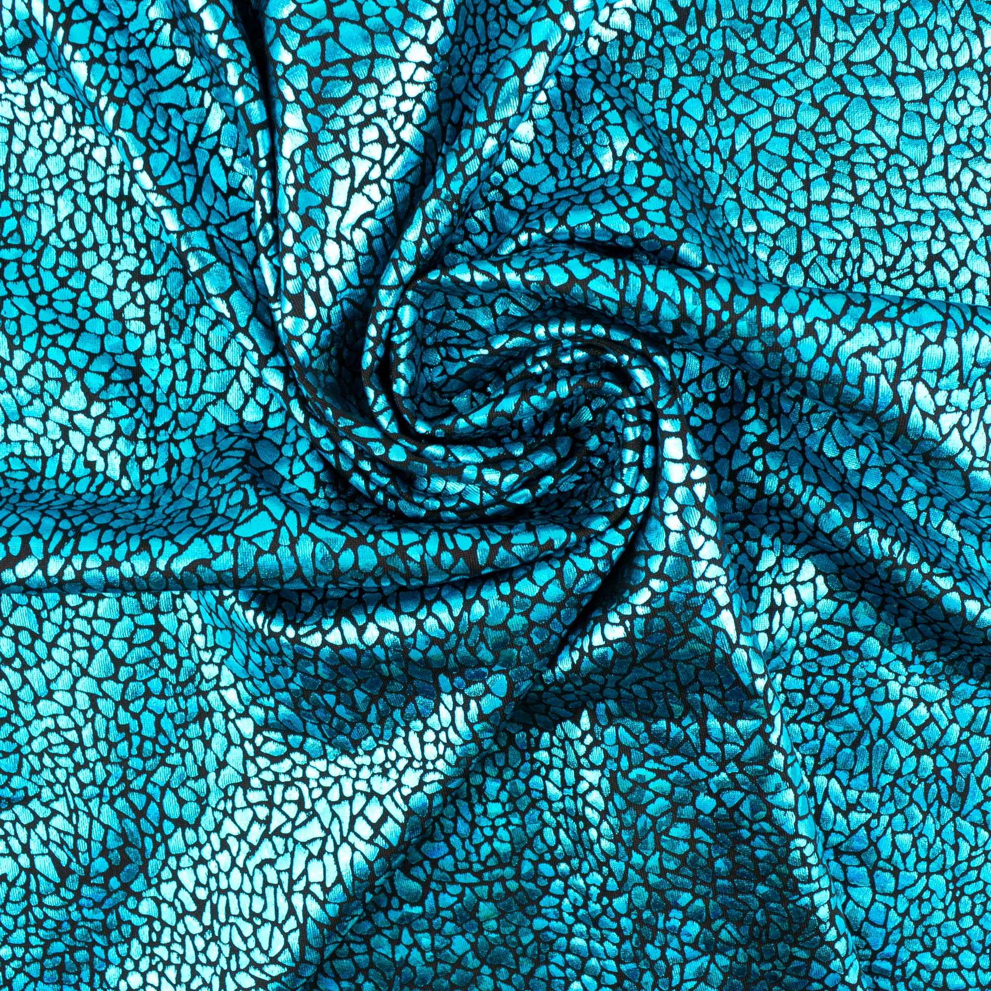 MARDI GRAS - Costuming Fabric - Stone - Turquoise - Image 2