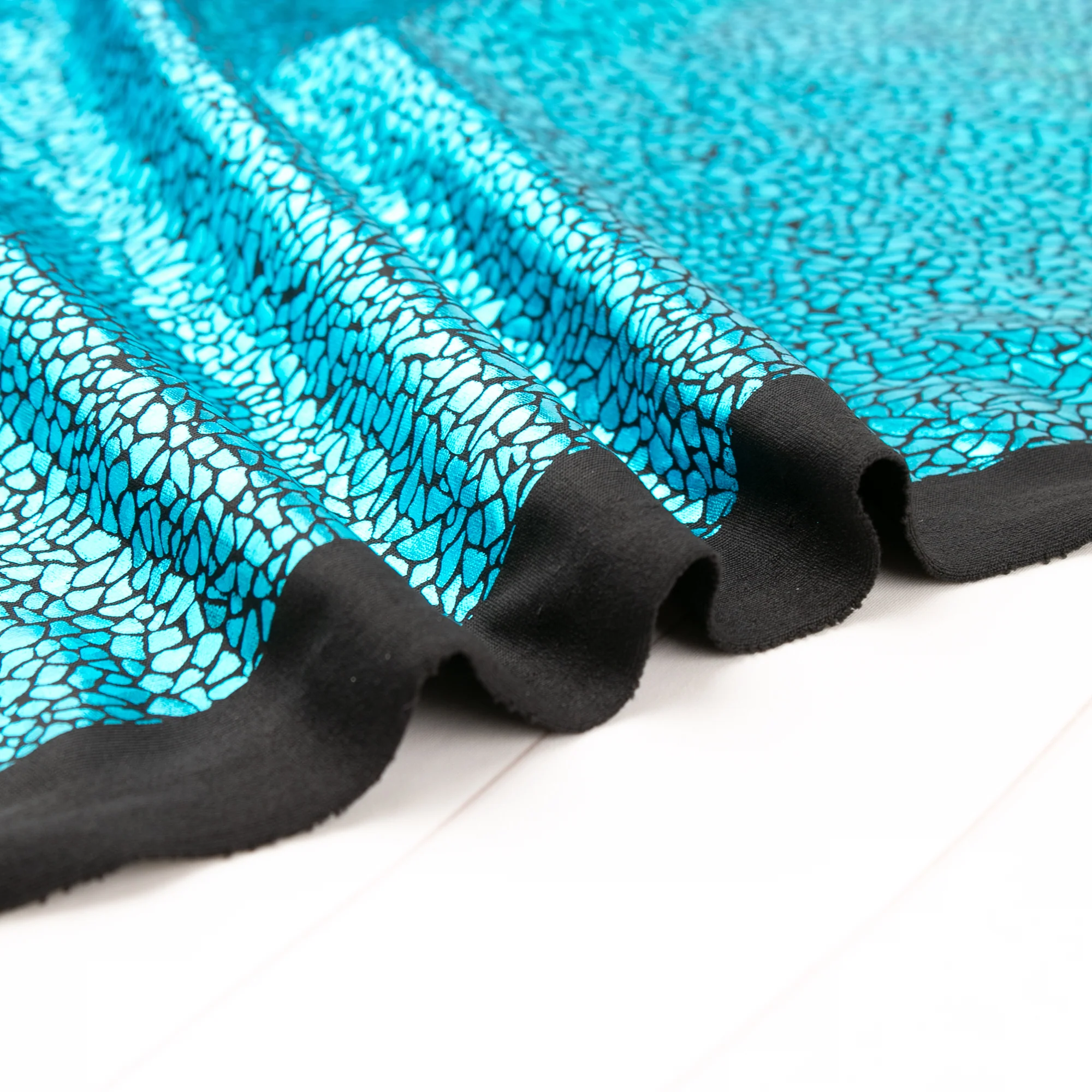 MARDI GRAS - Costuming Fabric - Stone - Turquoise - Image 4