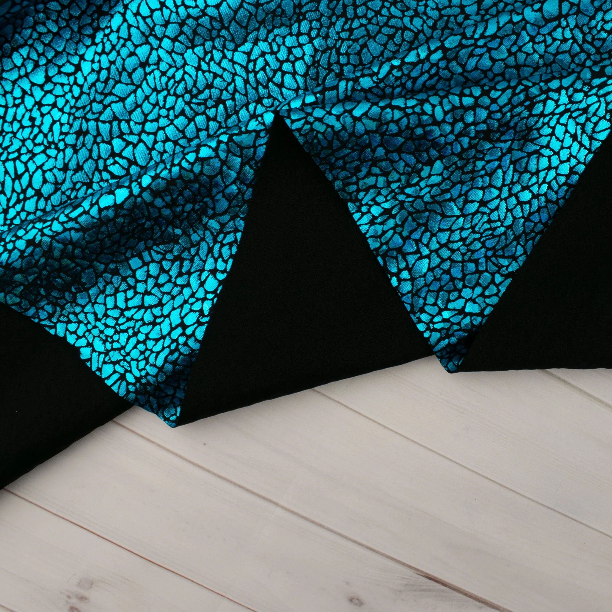 MARDI GRAS - Costuming Fabric - Stone - Turquoise - Image 5