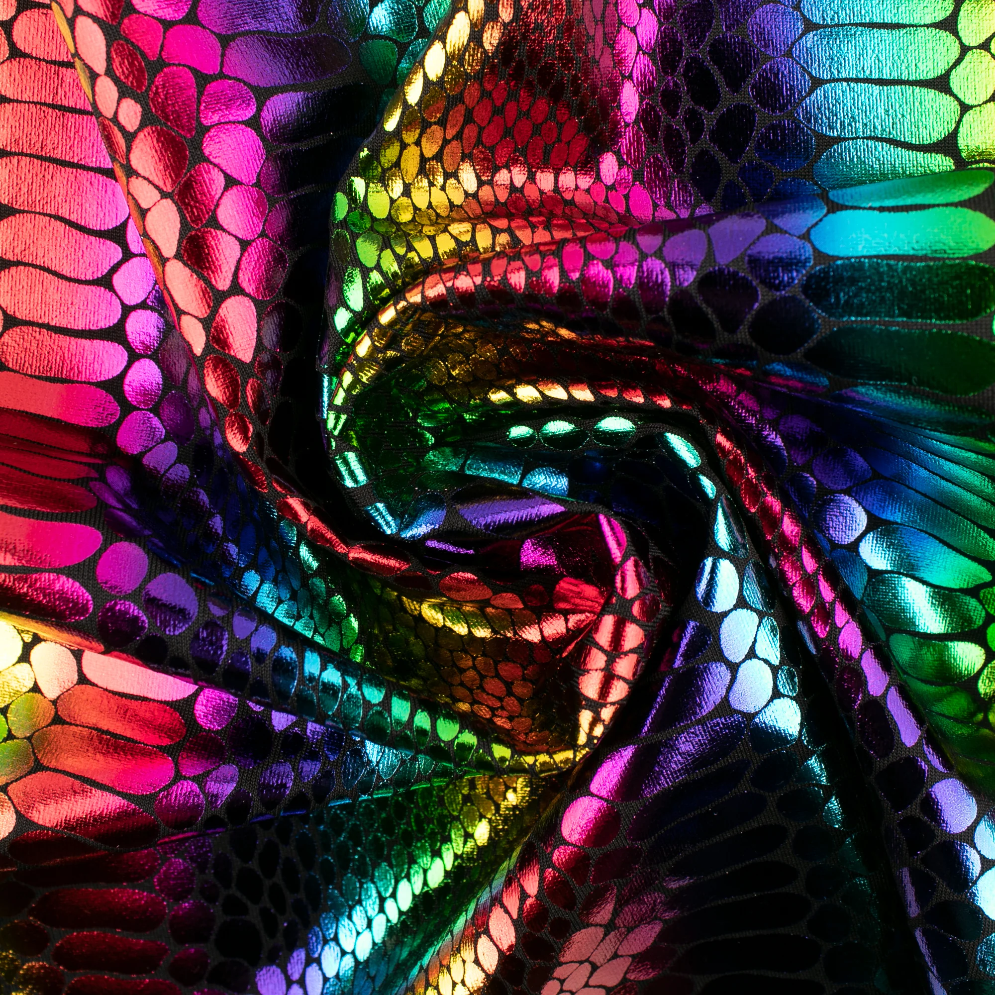 MARDI GRAS - Costuming Fabric - Stripes scale - Multicolor - Image 2