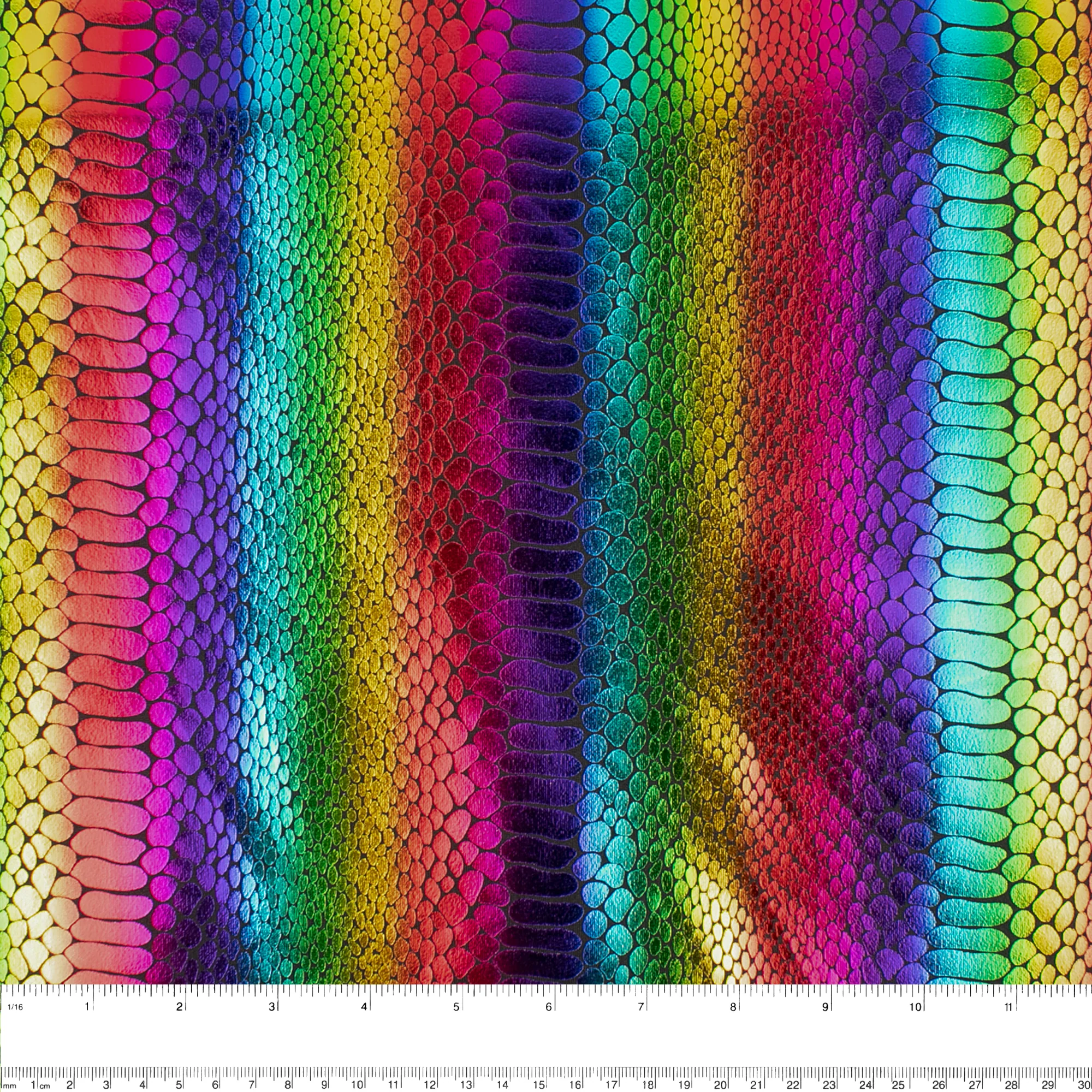 MARDI GRAS - Costuming Fabric - Stripes scale - Multicolor - Image 3