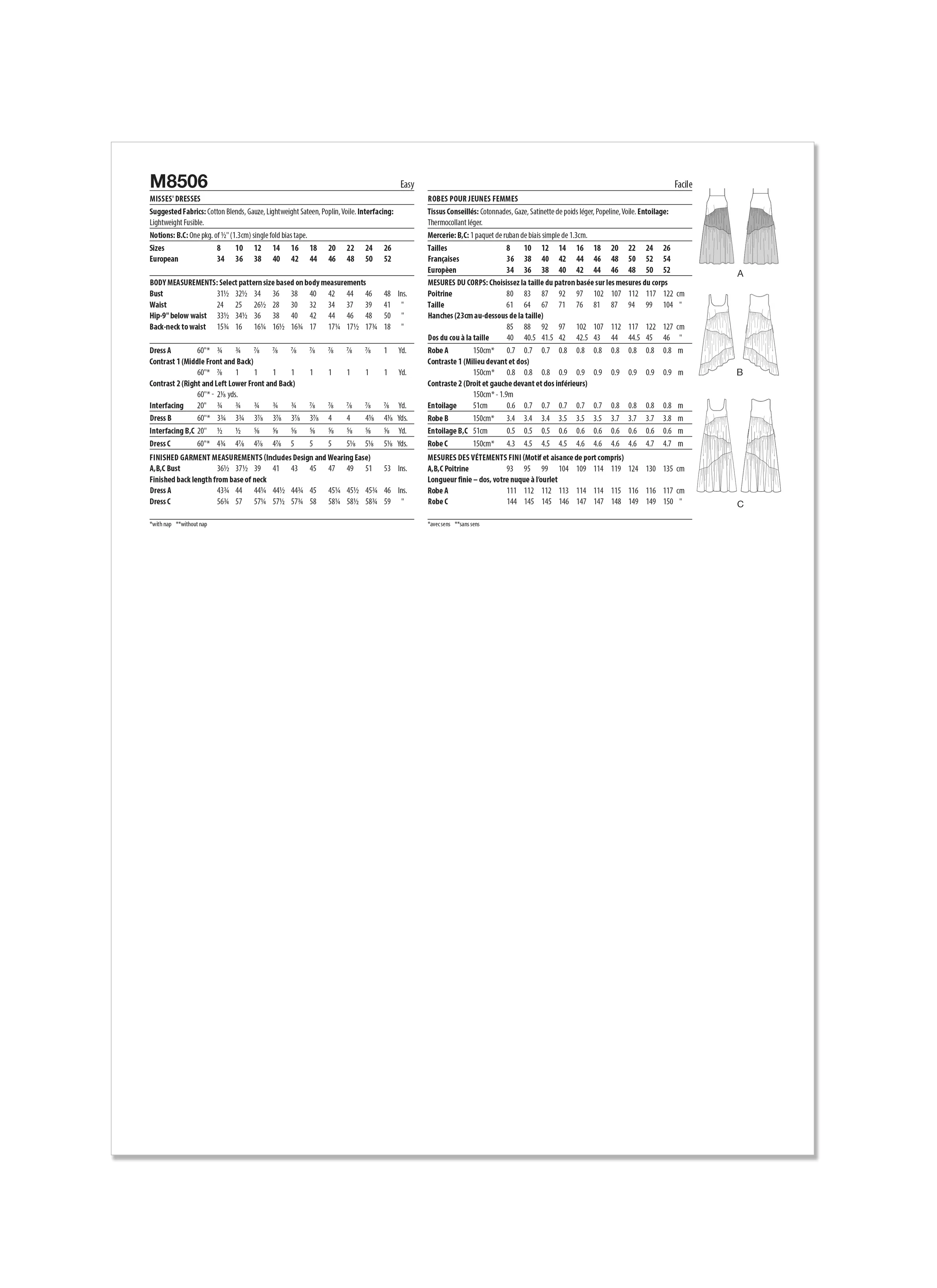 MCCALL'S - M8506 Misses' Dresses - Image 2