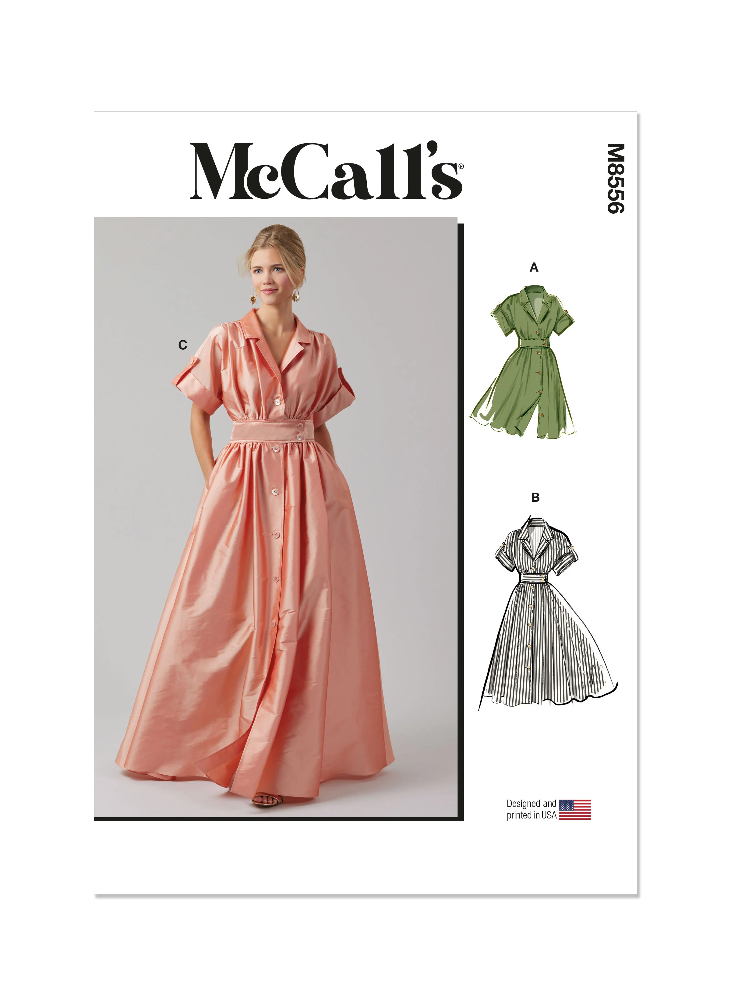 McCall's - M8556 MISSES' SHIRTDRESS