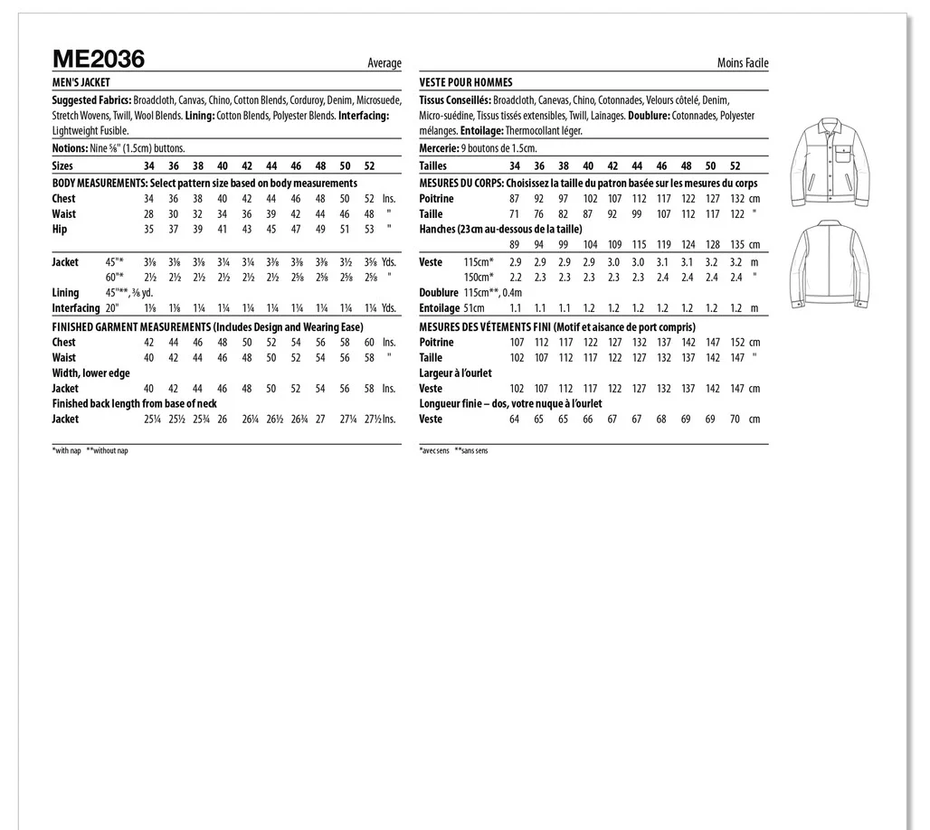ME2036 Men's Jacket  (44-46-48-50-52) - Image 2