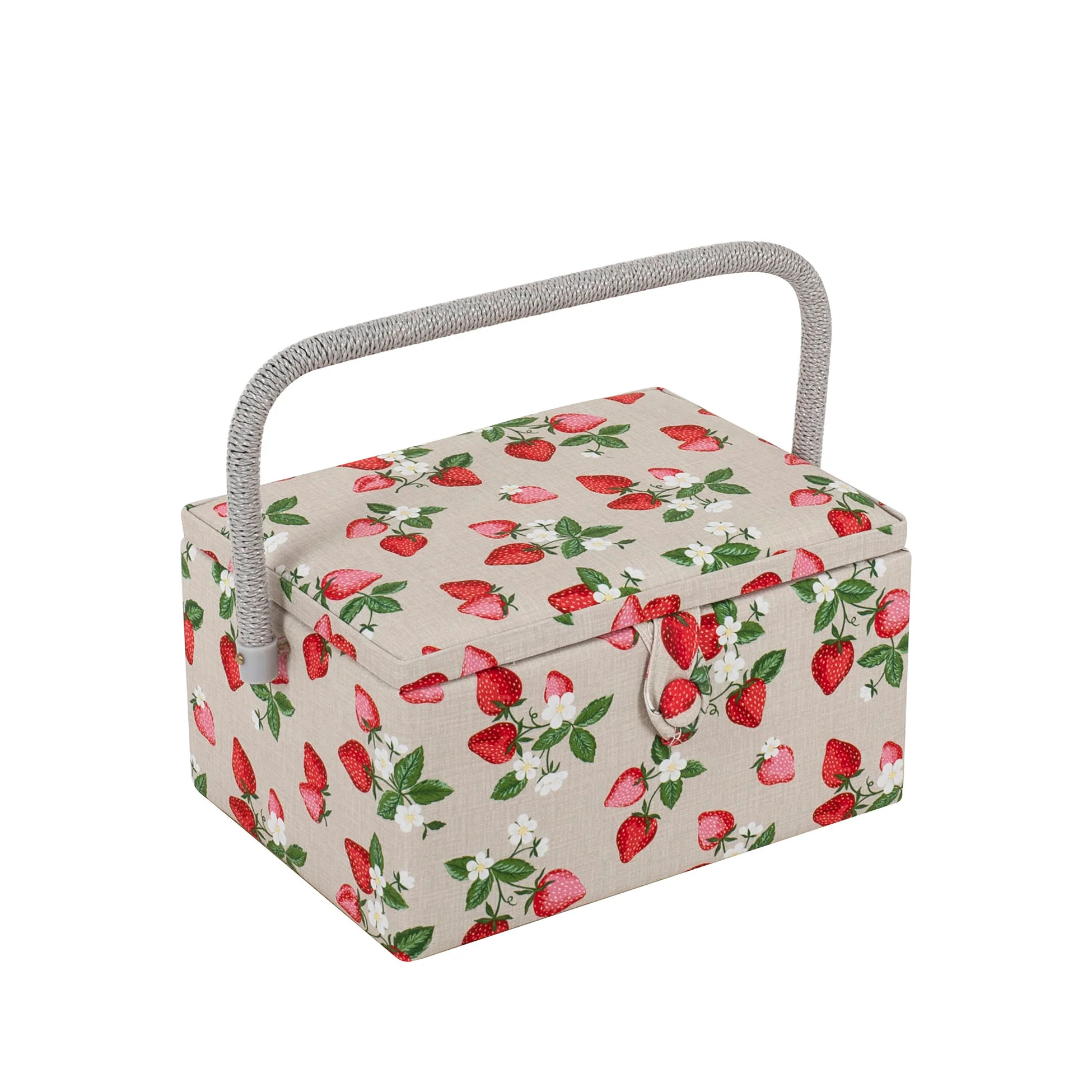 Medium Sewing Basket - Strawberries