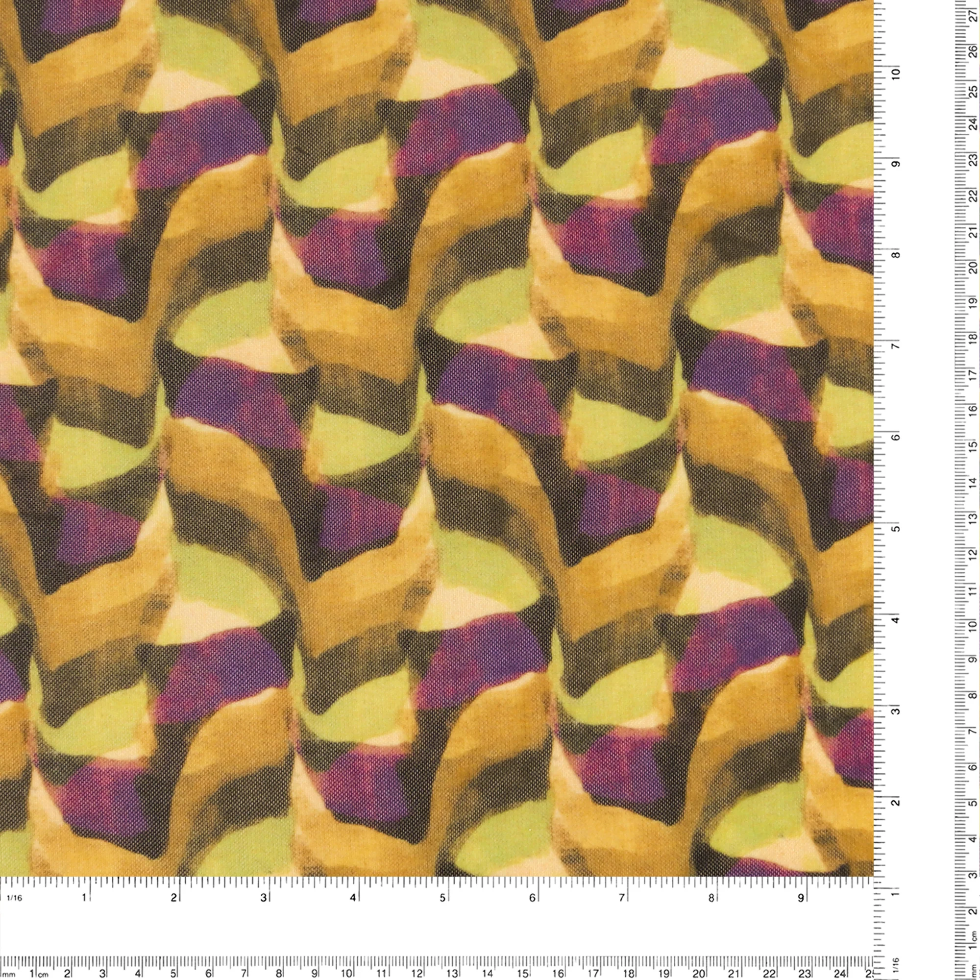 Mesh Print - ARIELLE - 003 - Purple - Image 3