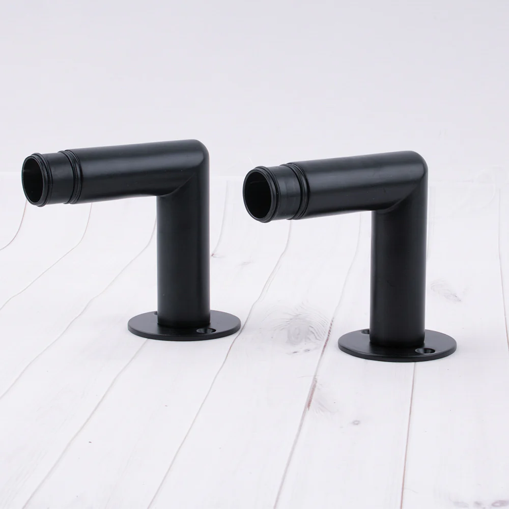 Metal angle bracket for 28mm rod - Black