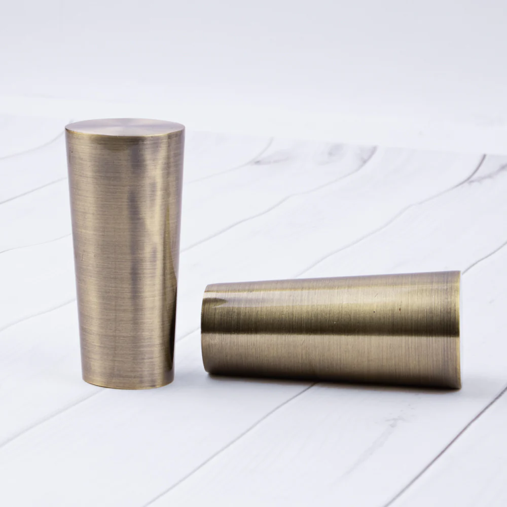 Metal finial for 19mm rod - Cone - Antique Brass