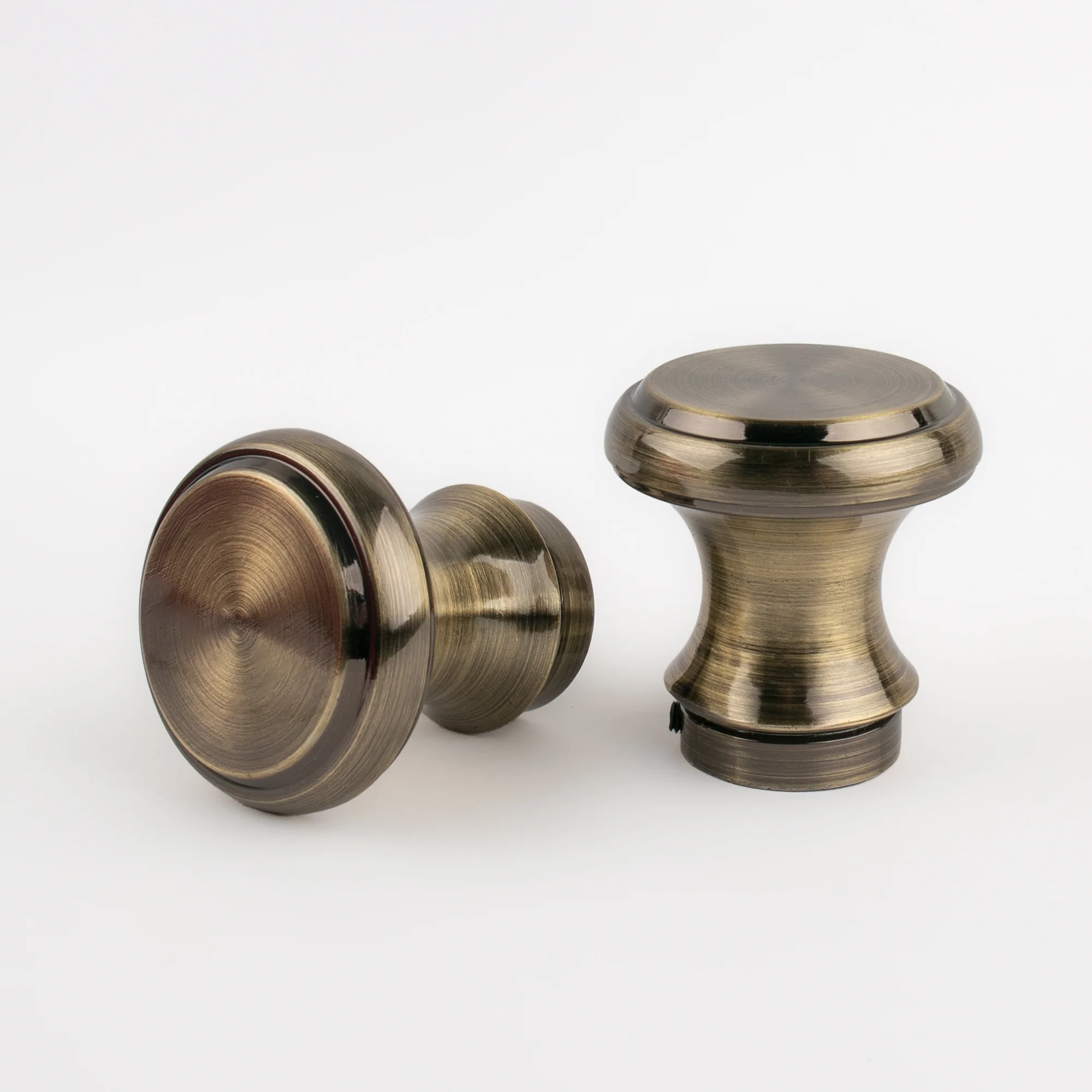 Metal finial for 19mm rod - Newton - Antique Brass