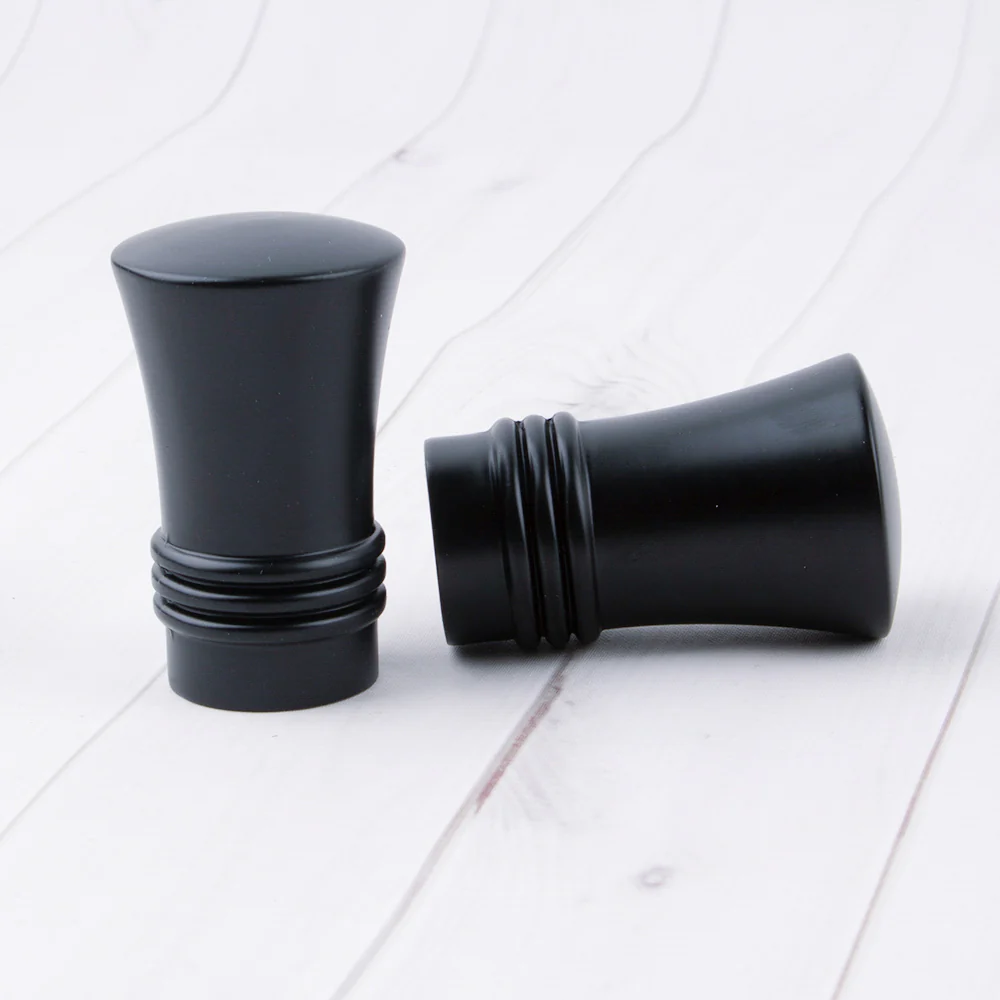 Metal finial for 19mm rod - Toupie - Black