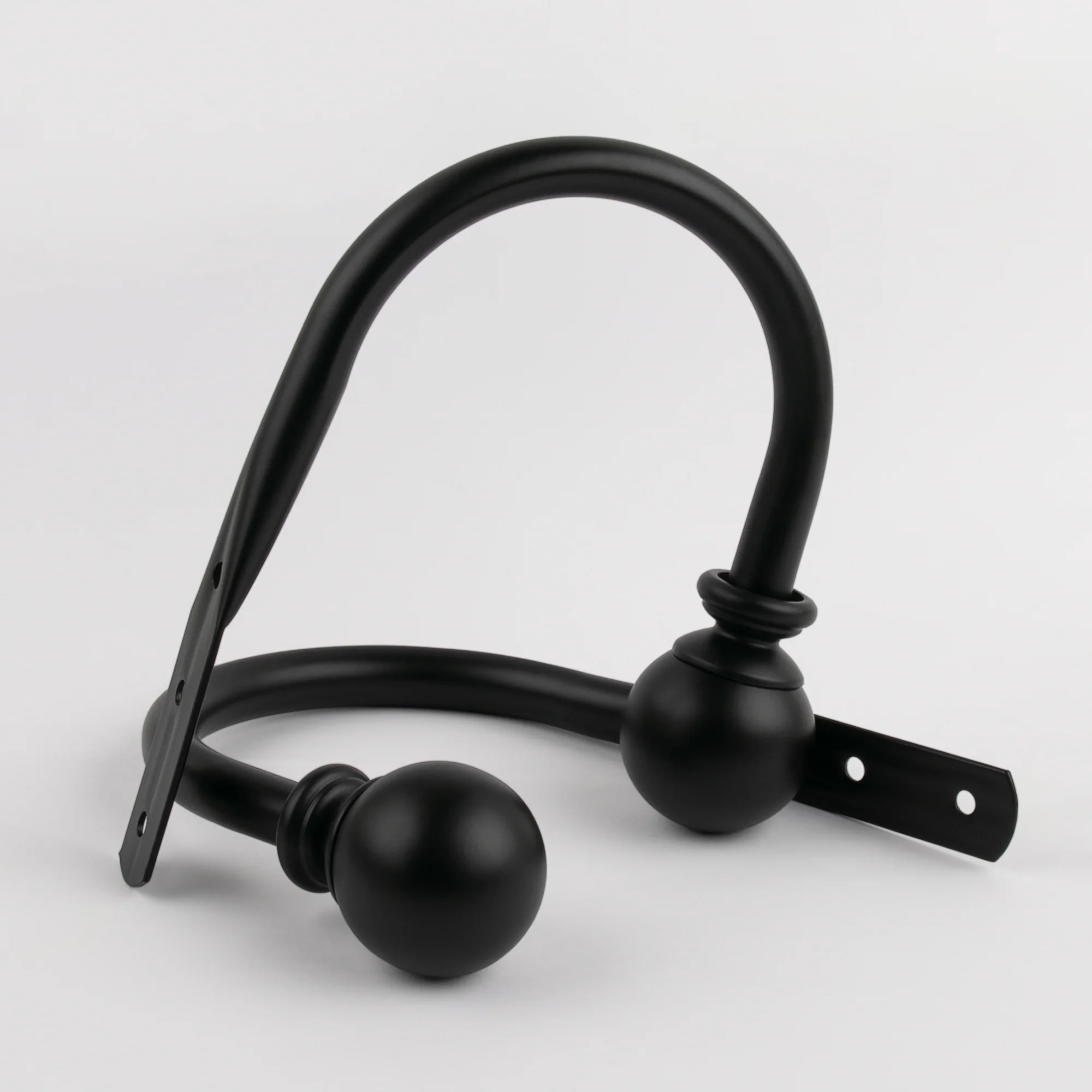 Metal Holdback - Ball - Black