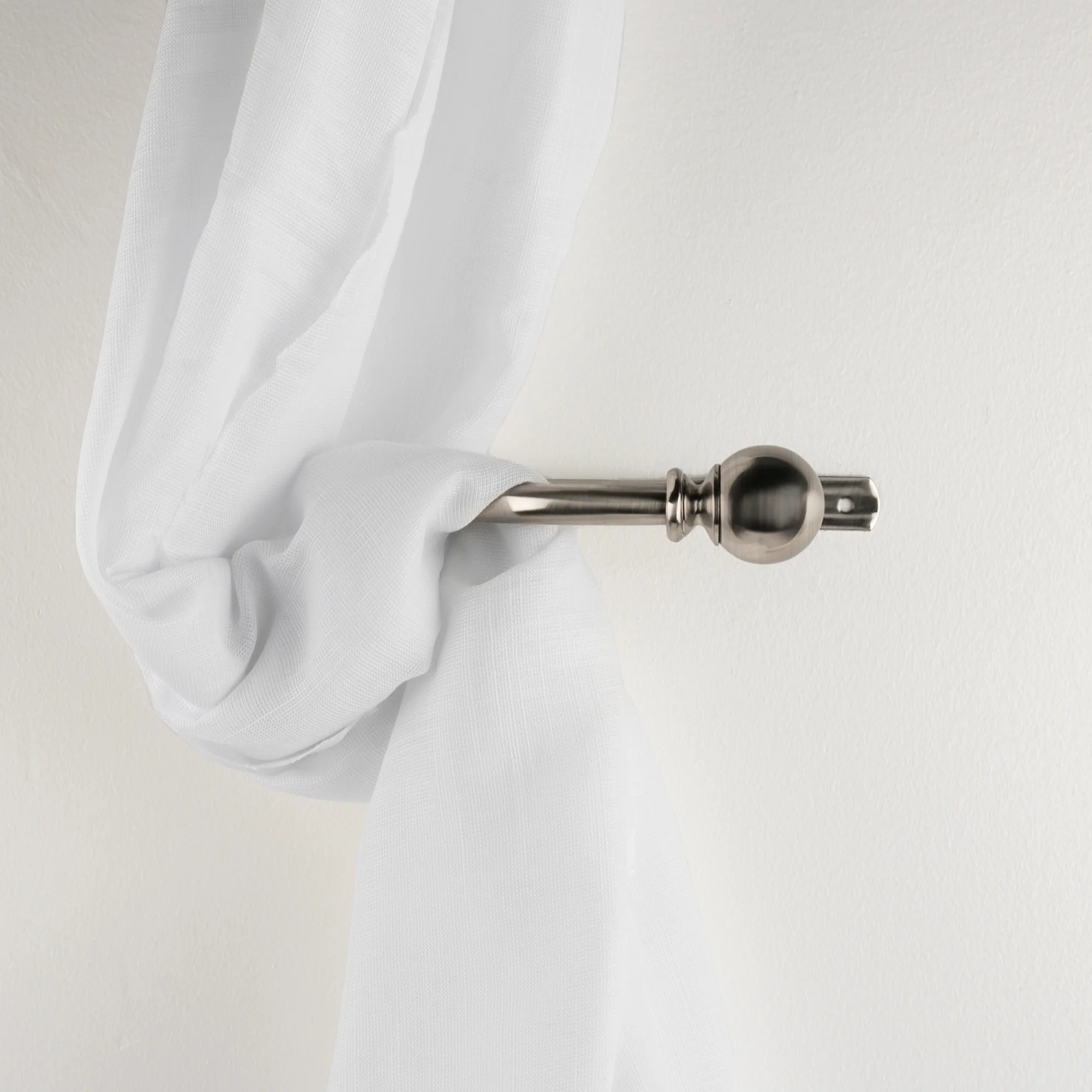 Metal Holdback - Ball - Brushed Silver - Image 2