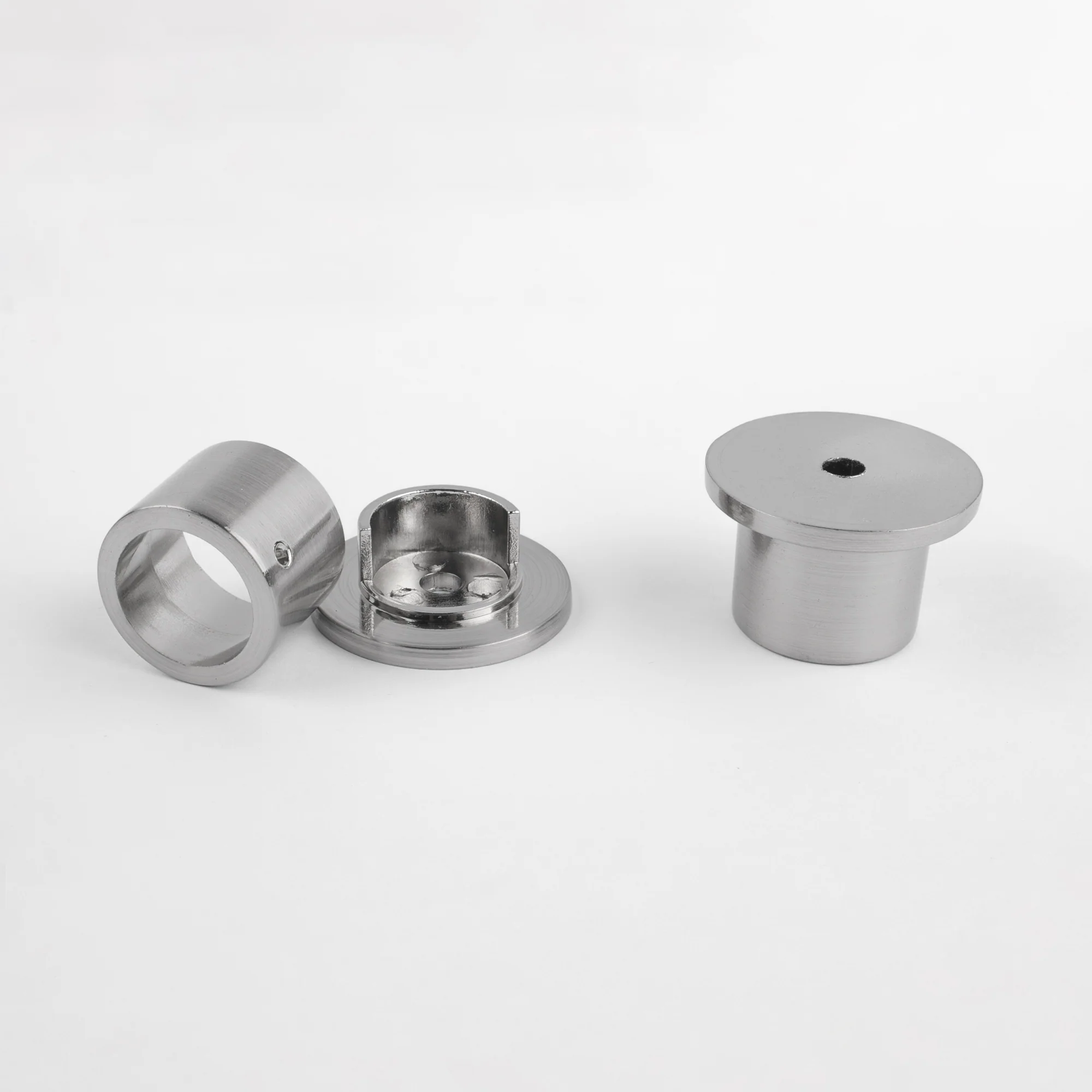 Metal inside mount bracket for 19mm rod - Brushed Silver - Image 2