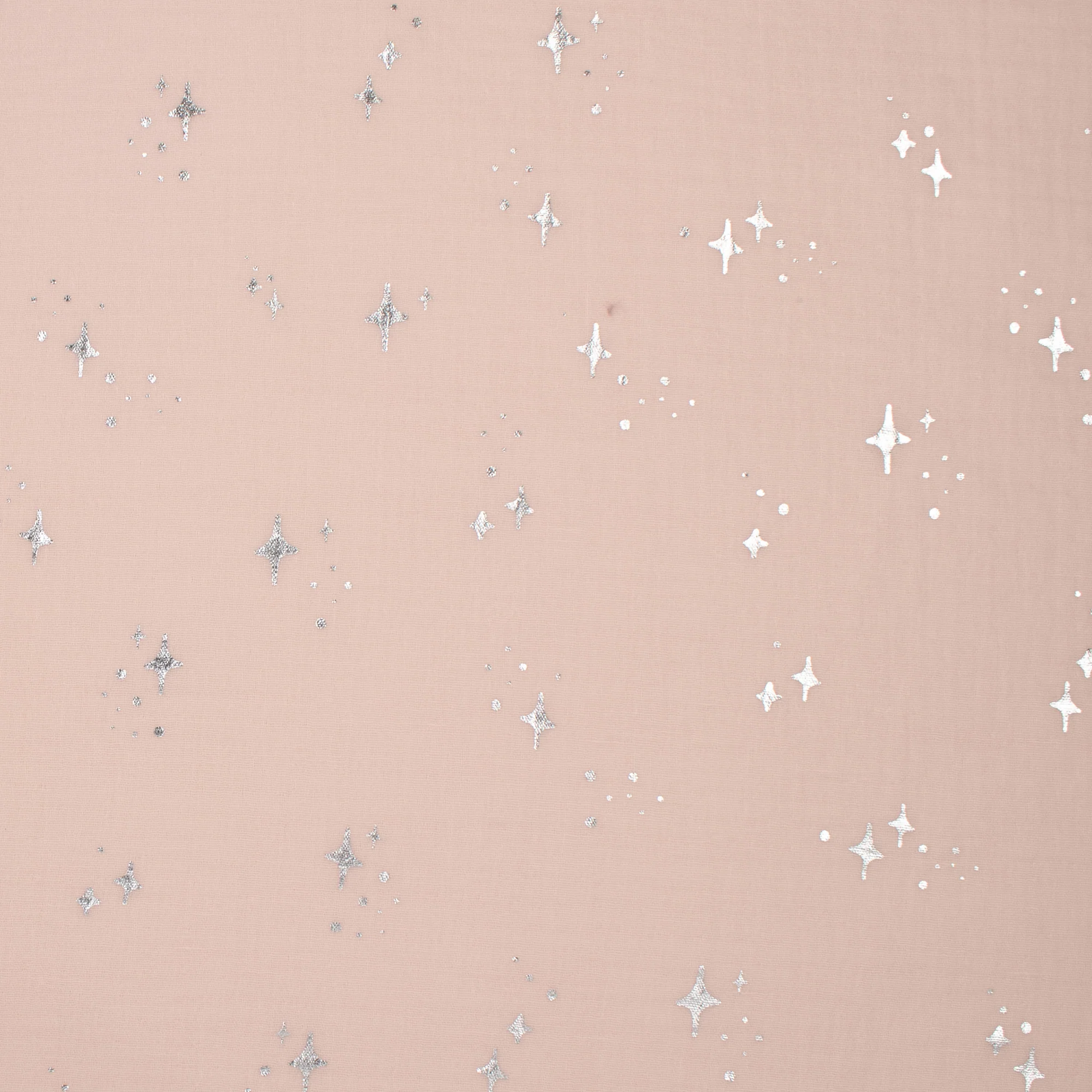 Metallic Printed Gauze - AVERY - 005 - Light Pink
