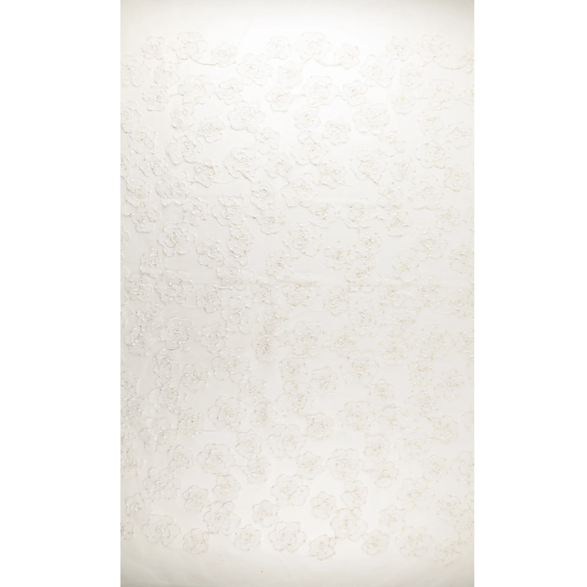 Metalllic Corded 3D Mesh - SOCIALITE - 005 - White - Image 4