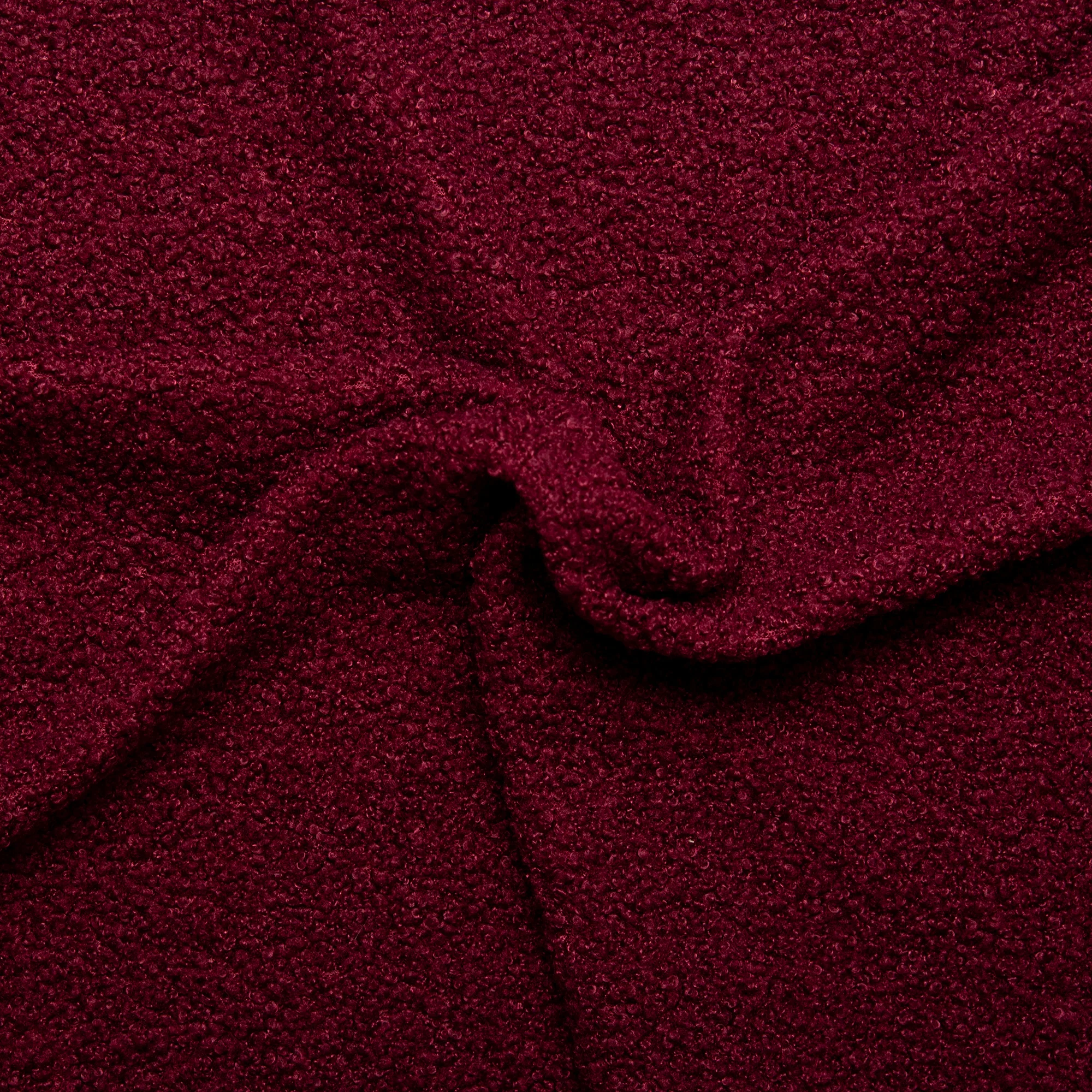 Mini boucle knit - COZY - Burgundy - Image 2