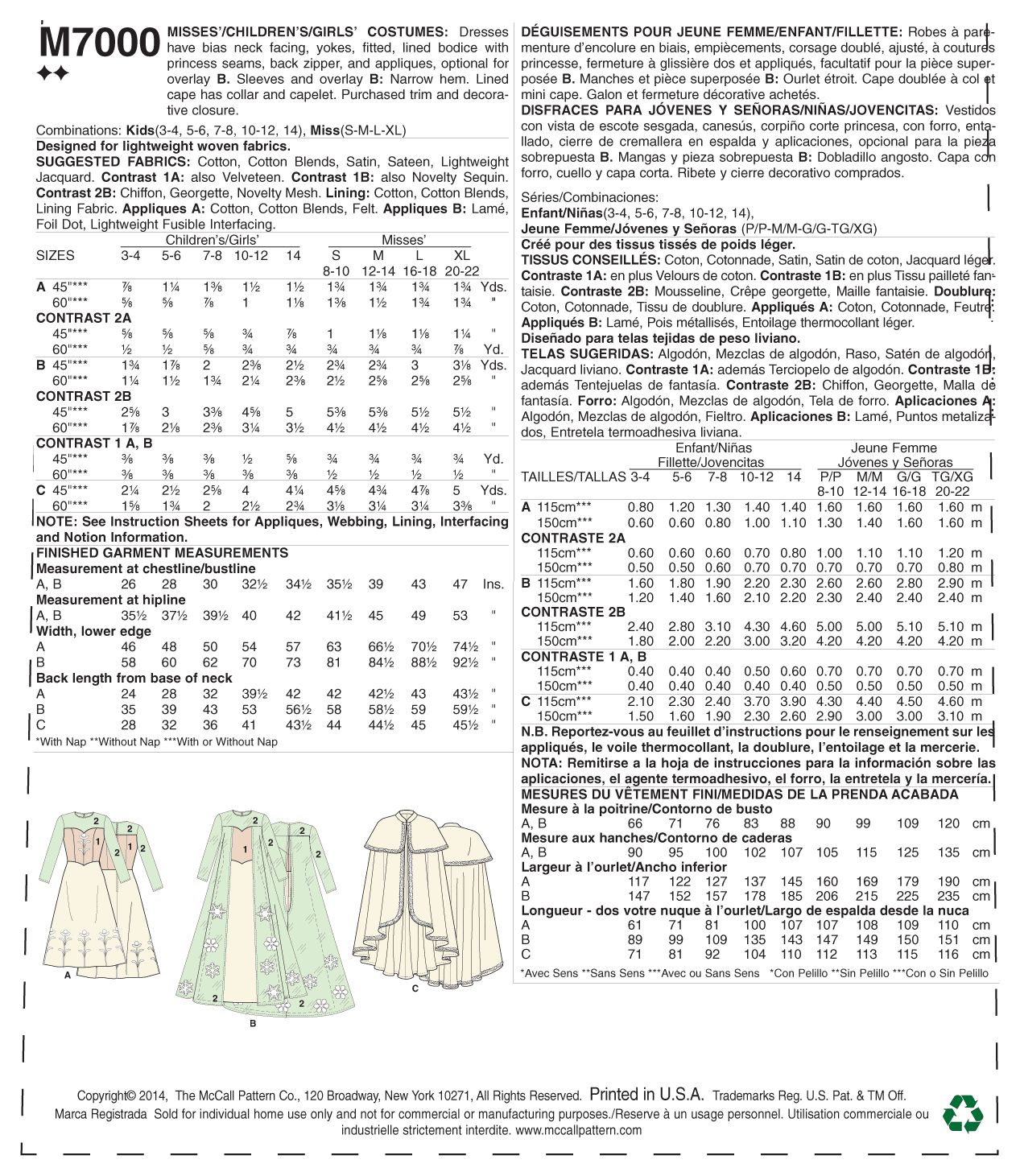M7000 Costumes - Misses/Children/Girls (Size: S(8-10) - M(12-14) - L(16-18) - XL(20-22)) - Image 3