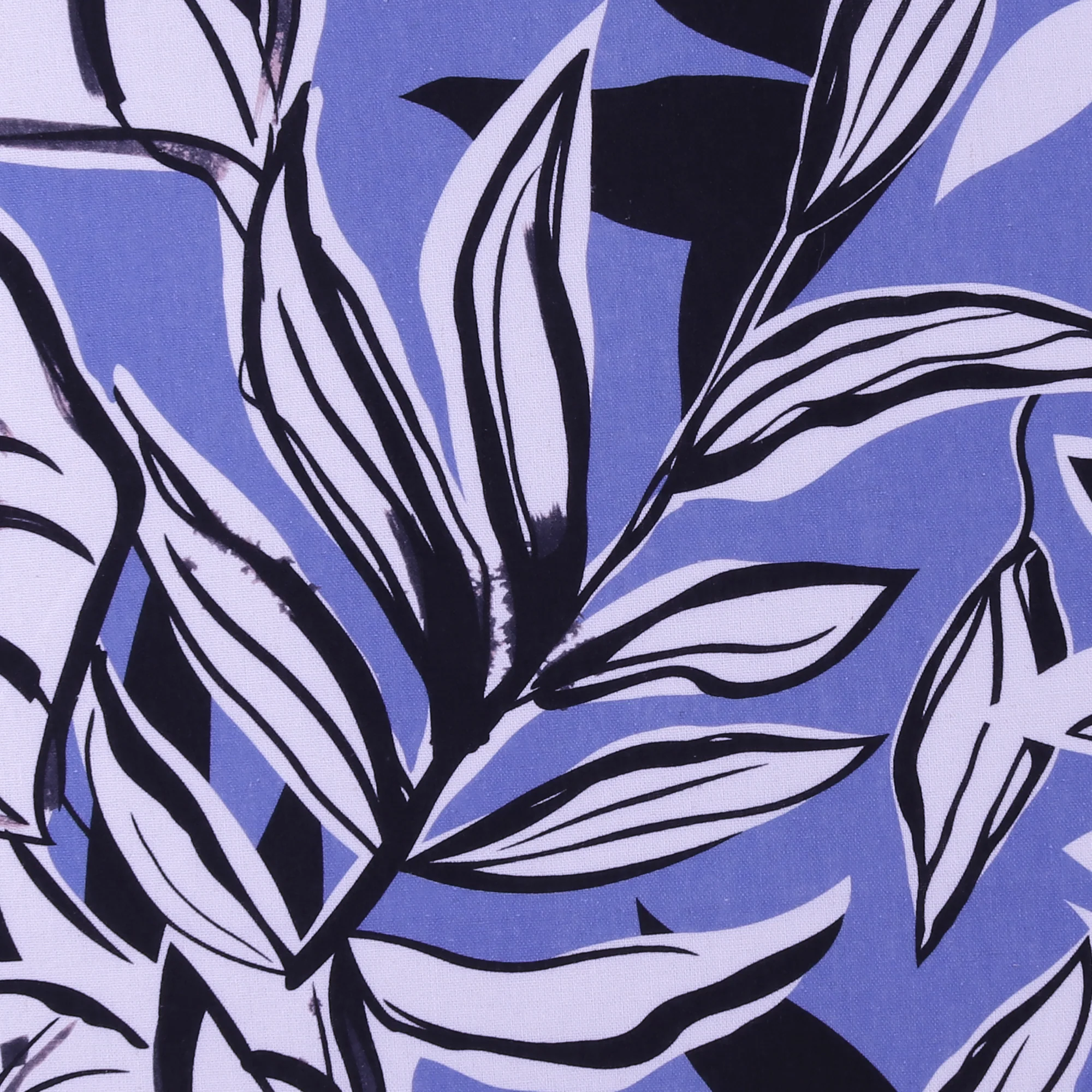 Mix of printed rayon and Linen - BARBADOS - 005 - Blue