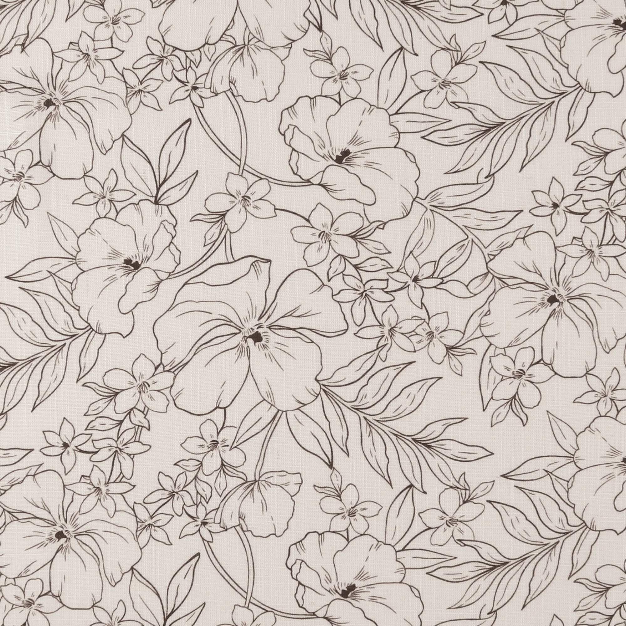 Mix of printed rayon and Linen - BARBADOS - 019 - Latte