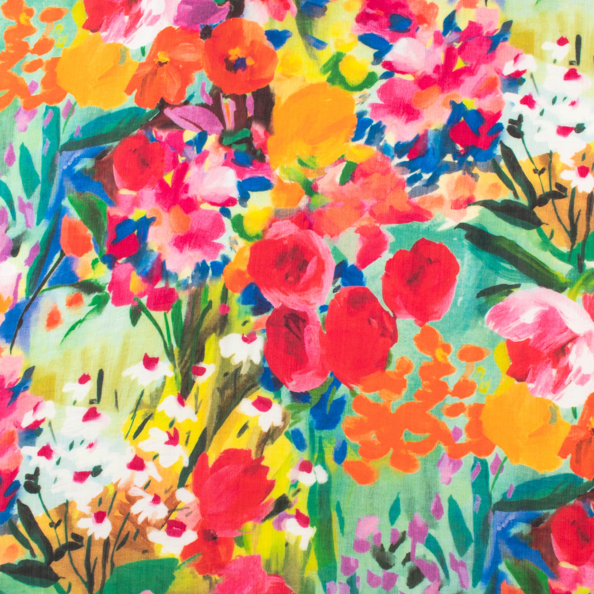 Mix of Printed Rayon and Nylon - HAVANA II - 002 - Orange