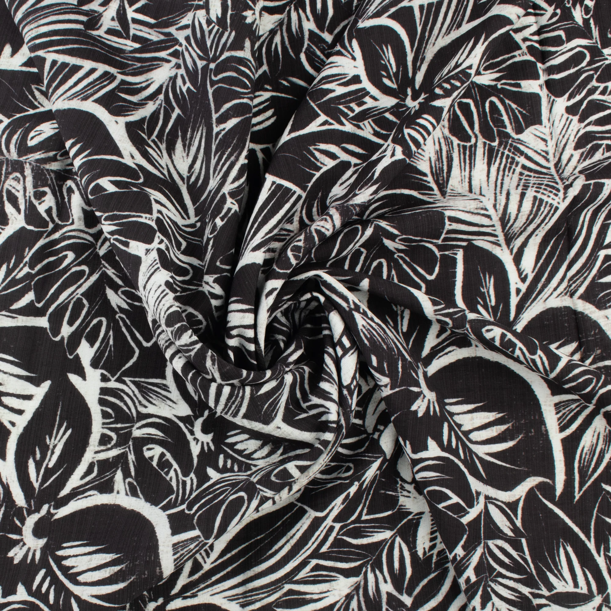 Mix of Printed Rayon and Nylon - HAVANA II - 003 - Black - Image 2