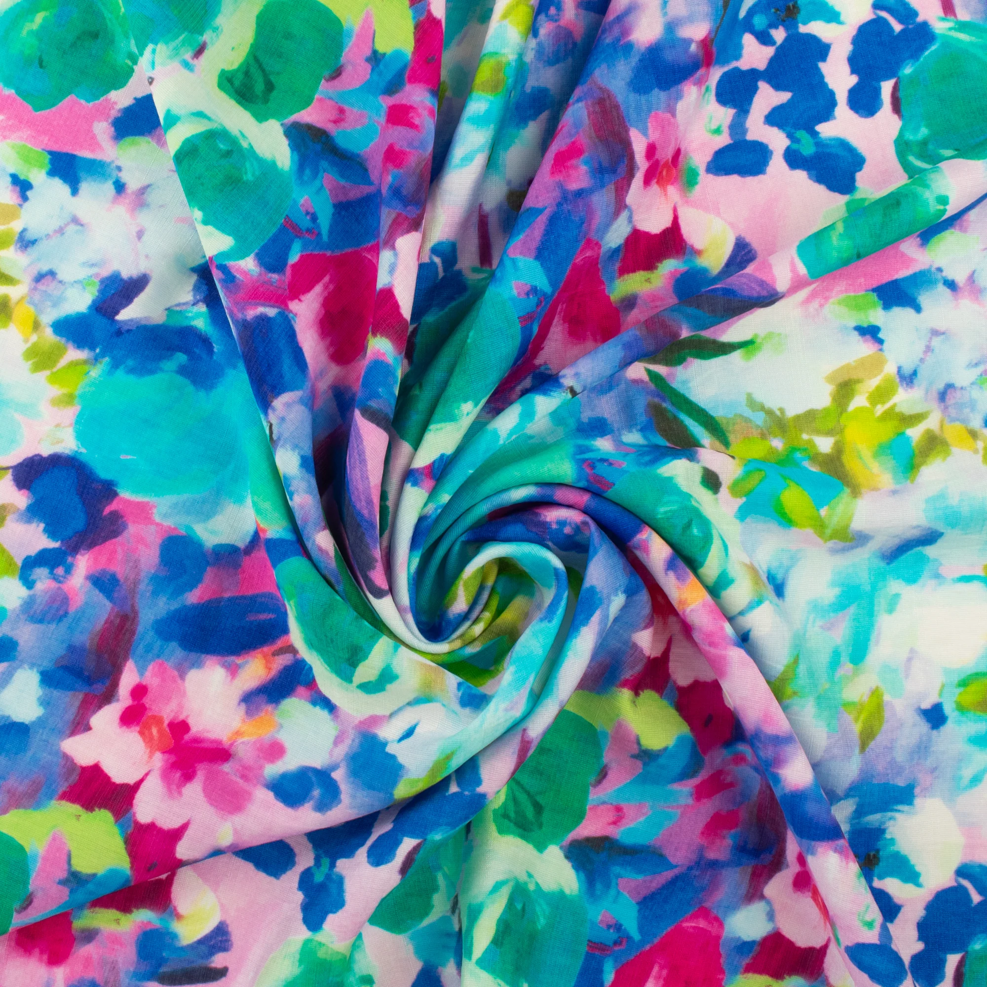 Mix of Printed Rayon and Nylon - HAVANA II - 005 - Hot Pink - Image 2