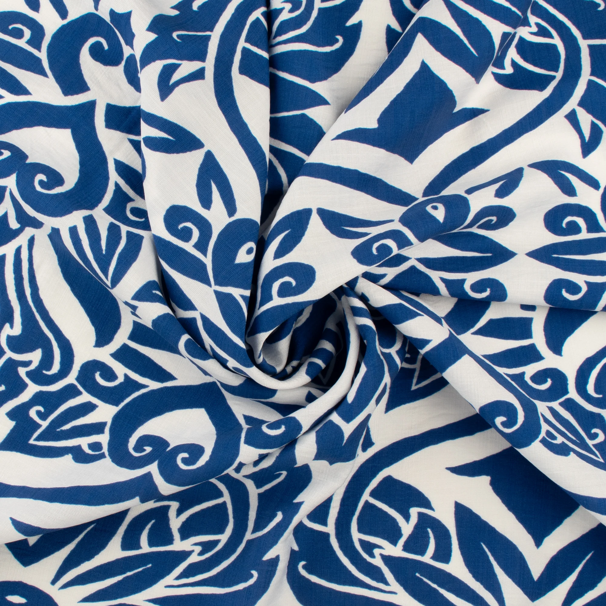Mix of Printed Rayon and Nylon - HAVANA II - 010 - Blue - Image 2