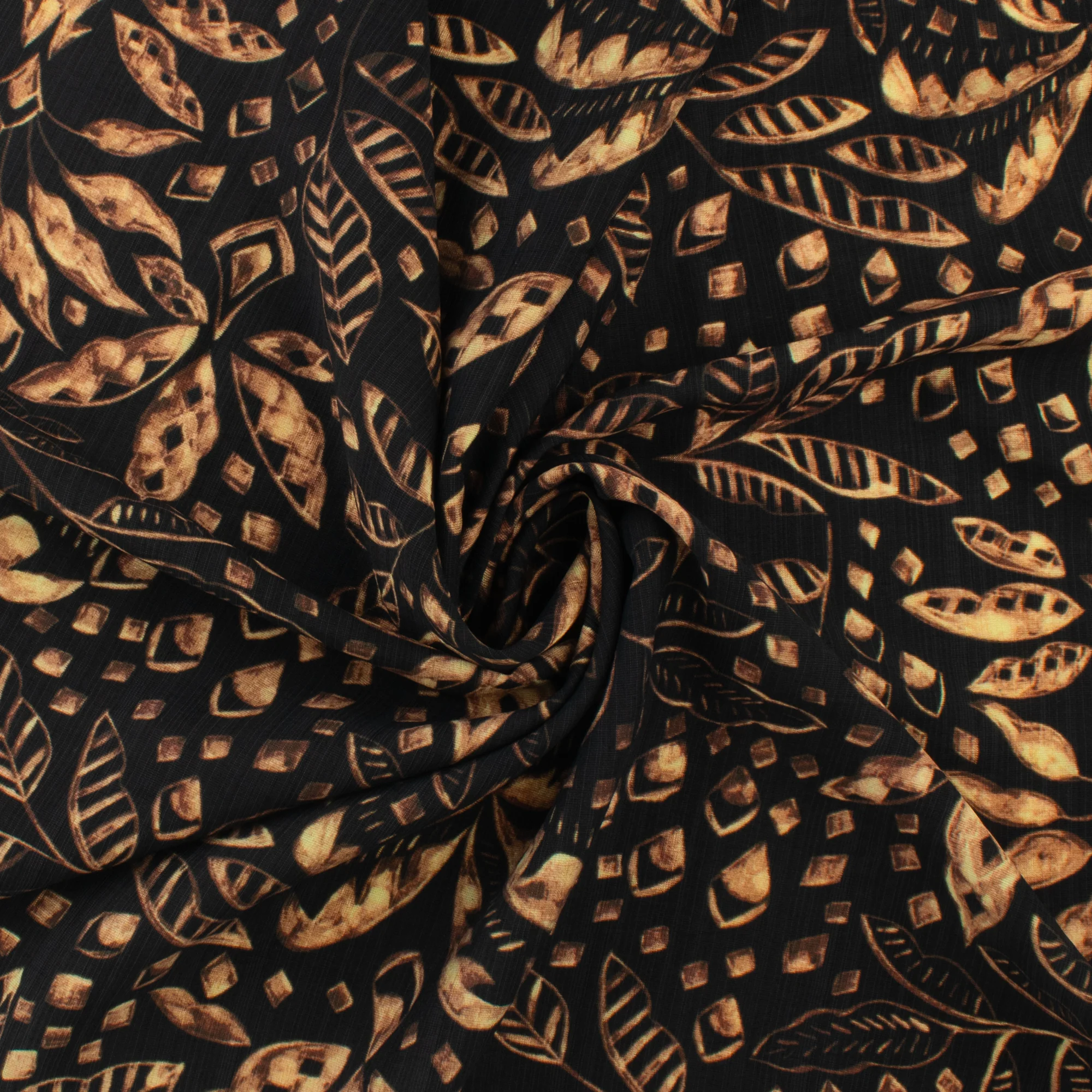 Mix of Printed Rayon and Nylon - HAVANA II - 013 - Black - Image 2