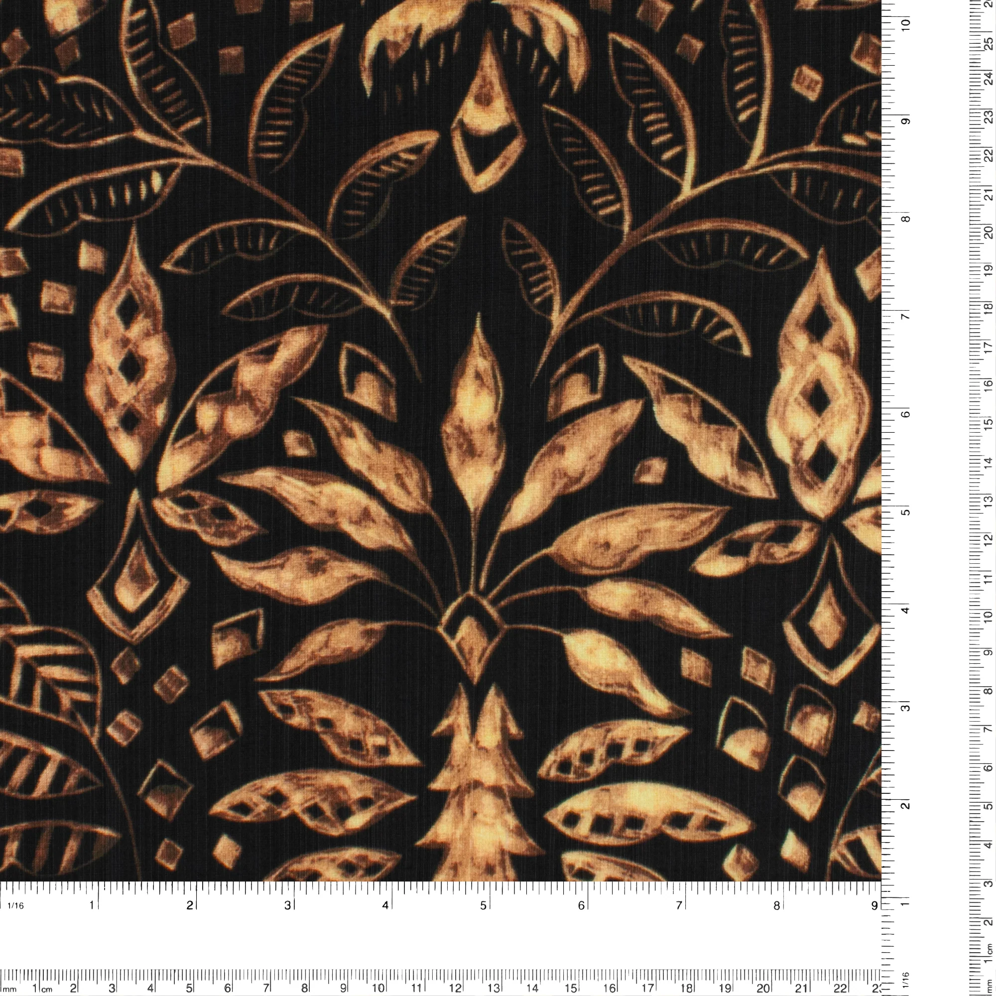 Mix of Printed Rayon and Nylon - HAVANA II - 013 - Black - Image 3