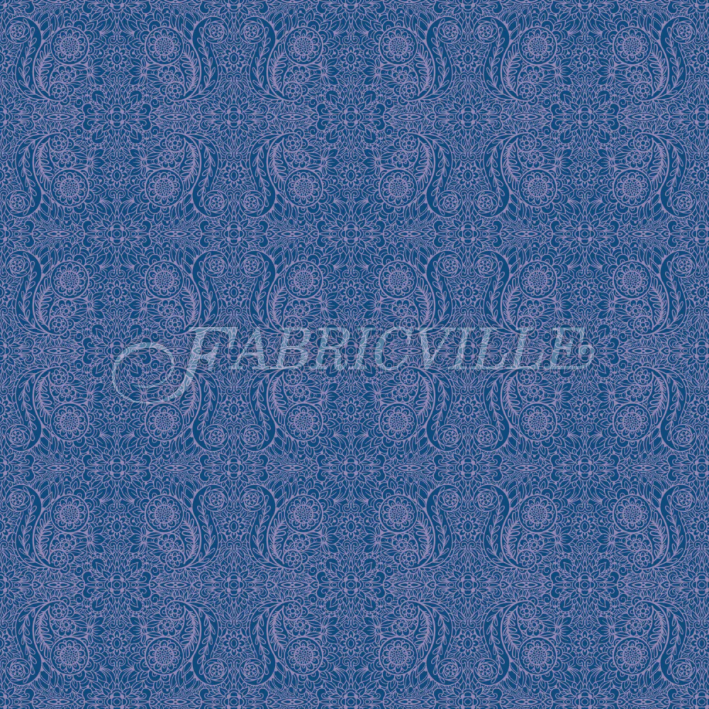 Monochrome Paisley Print