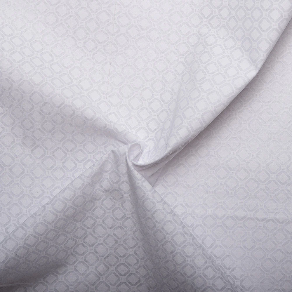MONOTONE Wide-width fabric - Cube - White - Image 2